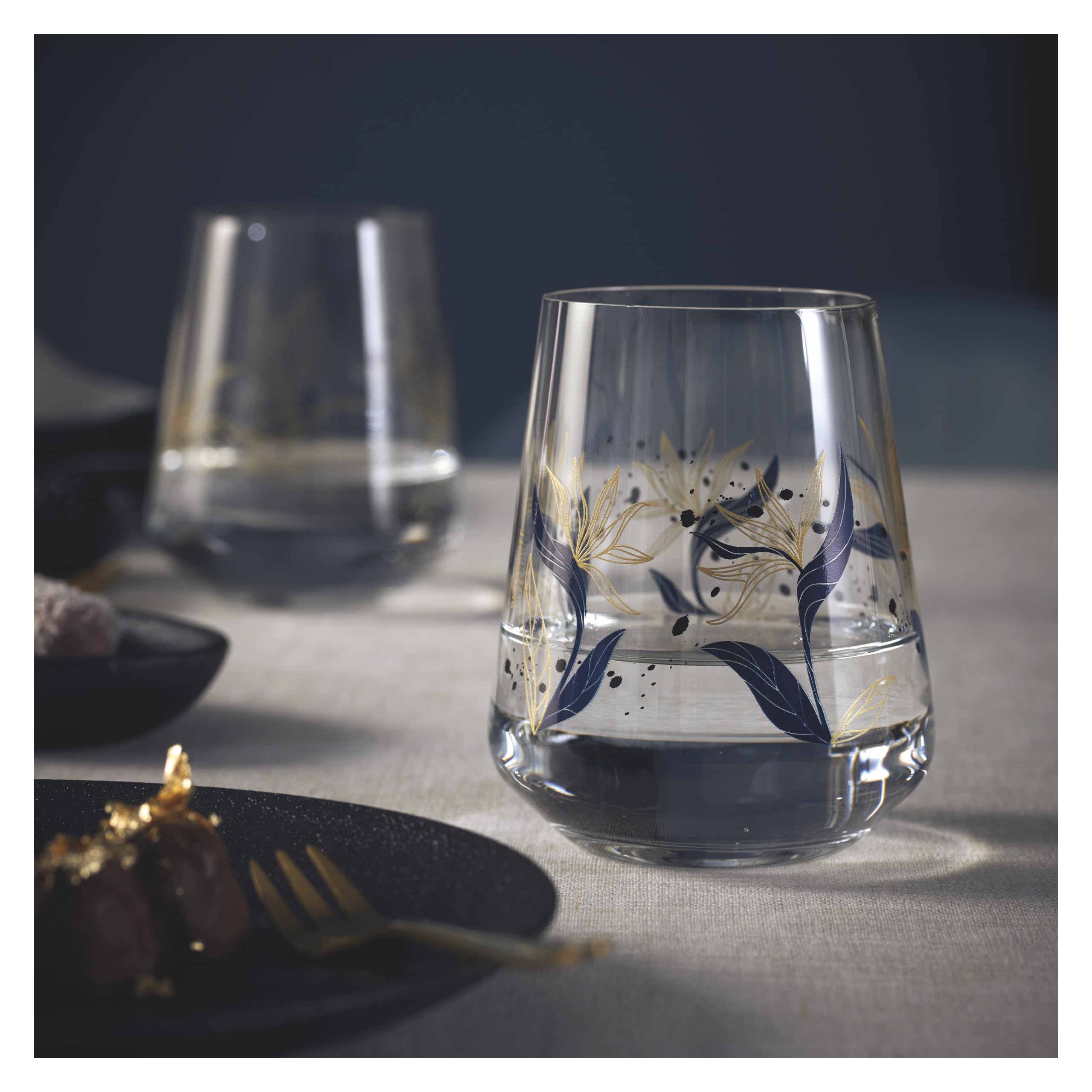 Ritzenhoff 3981001 Juego de 2 vasos universales 500 ml - Sparkle Allround No. 1, motivo con efecto irisado - Made in Germany