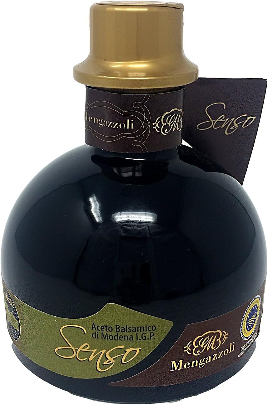 Mengazzoli Senso Italian Aceto Balsamico di Modena Aged Balsamic Green Olive Gourmet Dense Vinegar 250ml