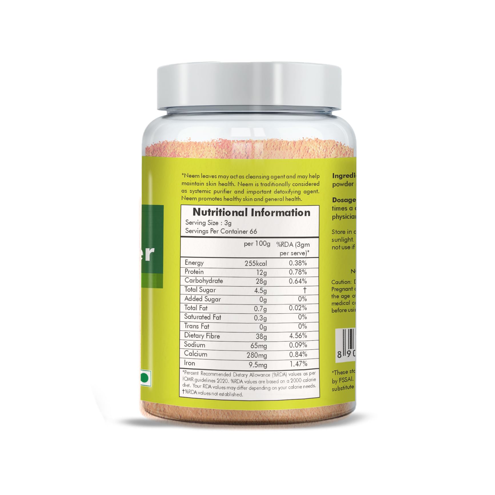 Herbal Hills Organic Neem Powder 200 Gram Pack of 1 1