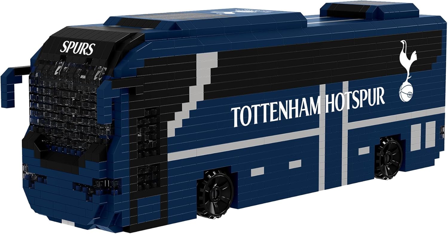  FOCO Officially Licensed Tottenham Hotspur FC Football BRXLZ Bricks 3D Coach Toy Model - Premier League Construction Toy - 1347 Pieces - Ages 12+ - Sports Merchandise 