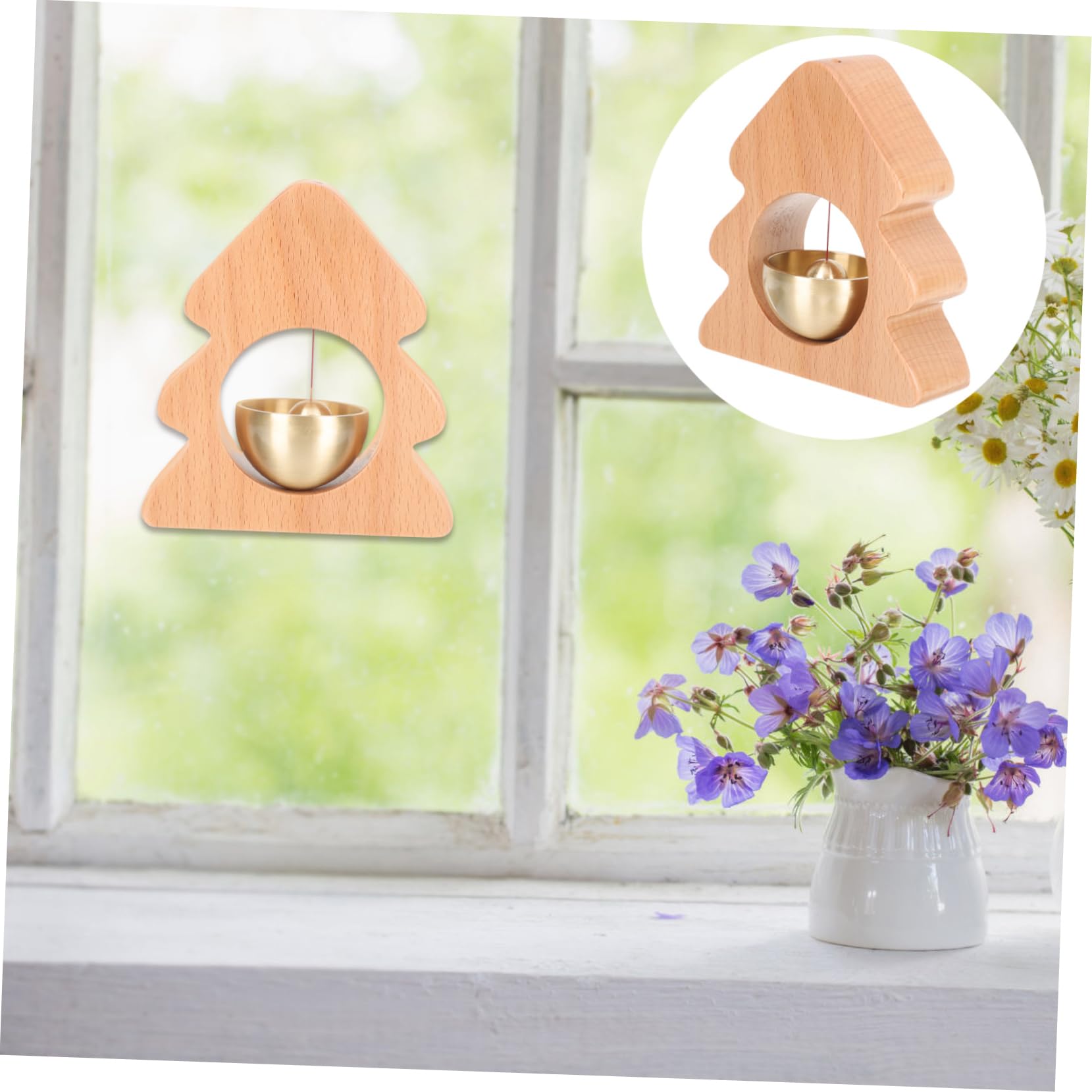 PRETYZOOM 3 Pezzi Campanello Di Casa Campanelli Per La Decorazione Bomboniere Natalizie Campanello Per Cani Decorazioni All'aperto Arredamento Rintocchi Chiamata Retrò Rame