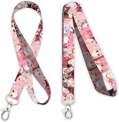 Miniatura 3 de AkinaWay Zero Two Darling - Llavero con cordón, color rosa, Rosado