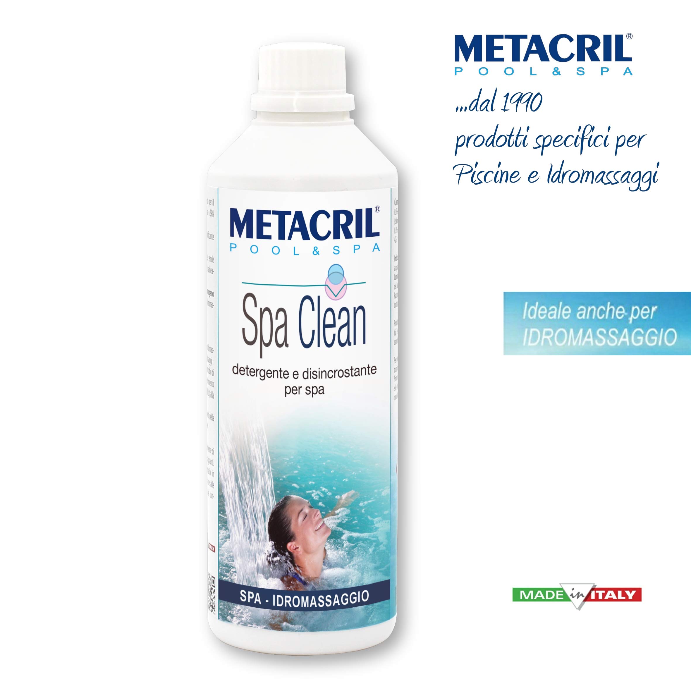 Metacril KIT OXI SPA PRO, prodotti specifici per Spa Idromassaggio - 5KG | Ossigeno Attivo in Past. 20 gr. Ideale per il Trattamento Acqua completo di Piscina e Spa di Tutte le Marche e Dimensioni