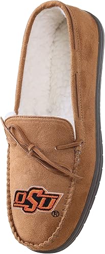 Miniatura 92 de FOCO NCAA NCAA - Pantuflas tipo mocasín con logotipo de equipo universitario para hombre