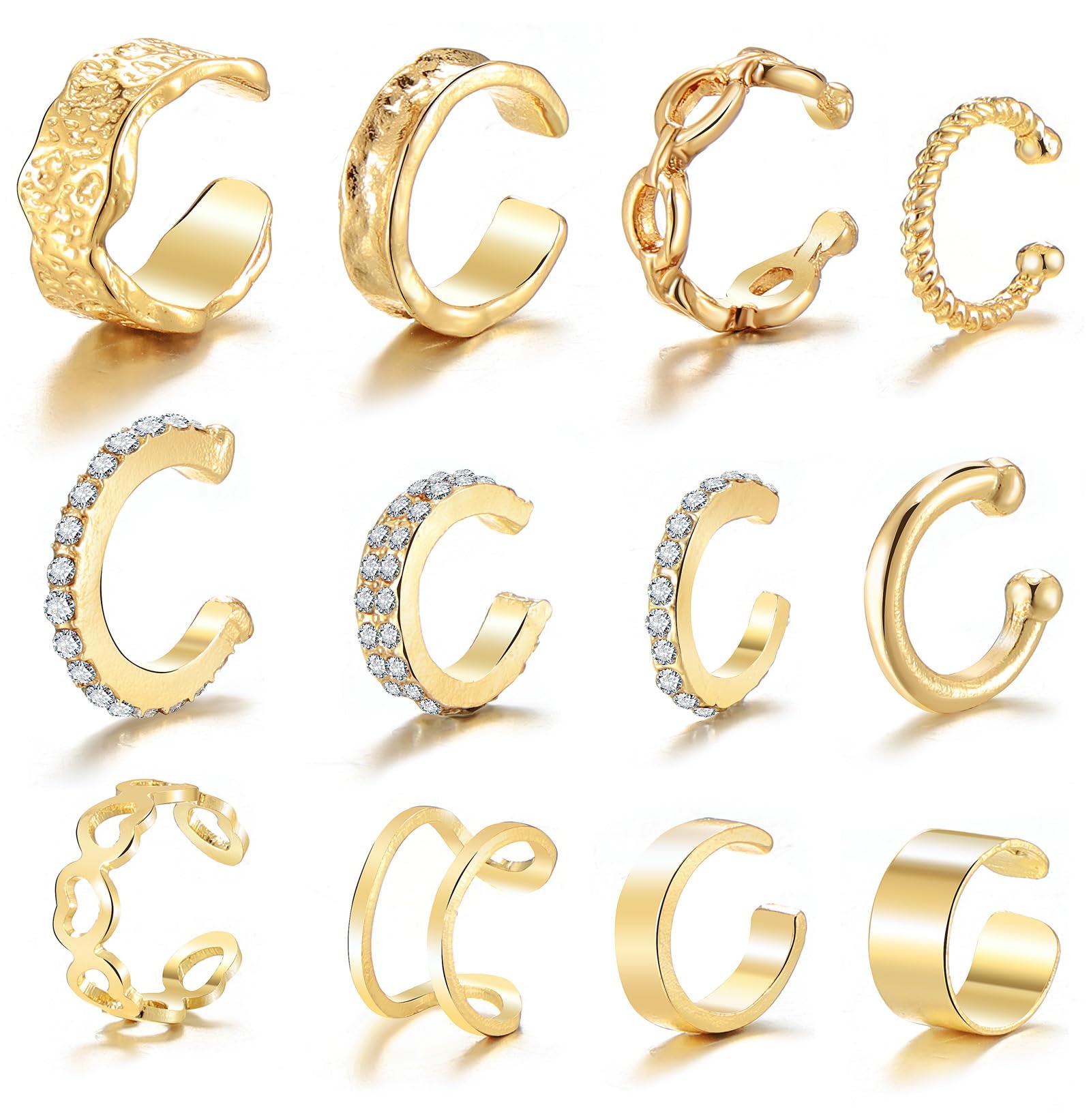 Clip On Cartilage Earrings Claire's 12-Piece Non-Piercing Ear - Main Image