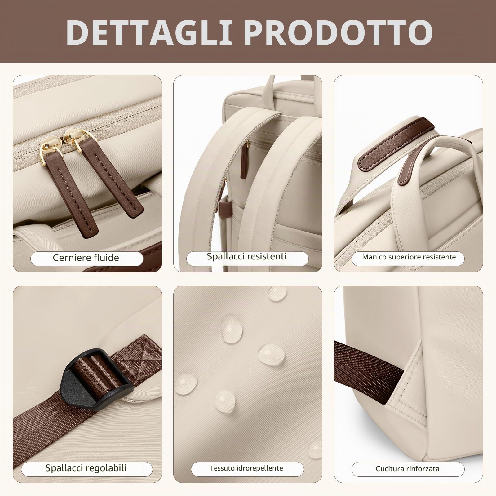 Zaino Porta PC Donna,Multifunzione 17.3 Pollici Zaino Donna Antifurto Zaino Scuola Zaino per Computer Zaino da Viaggio,Borse da Cabina per Easyjet, Zaino per Università