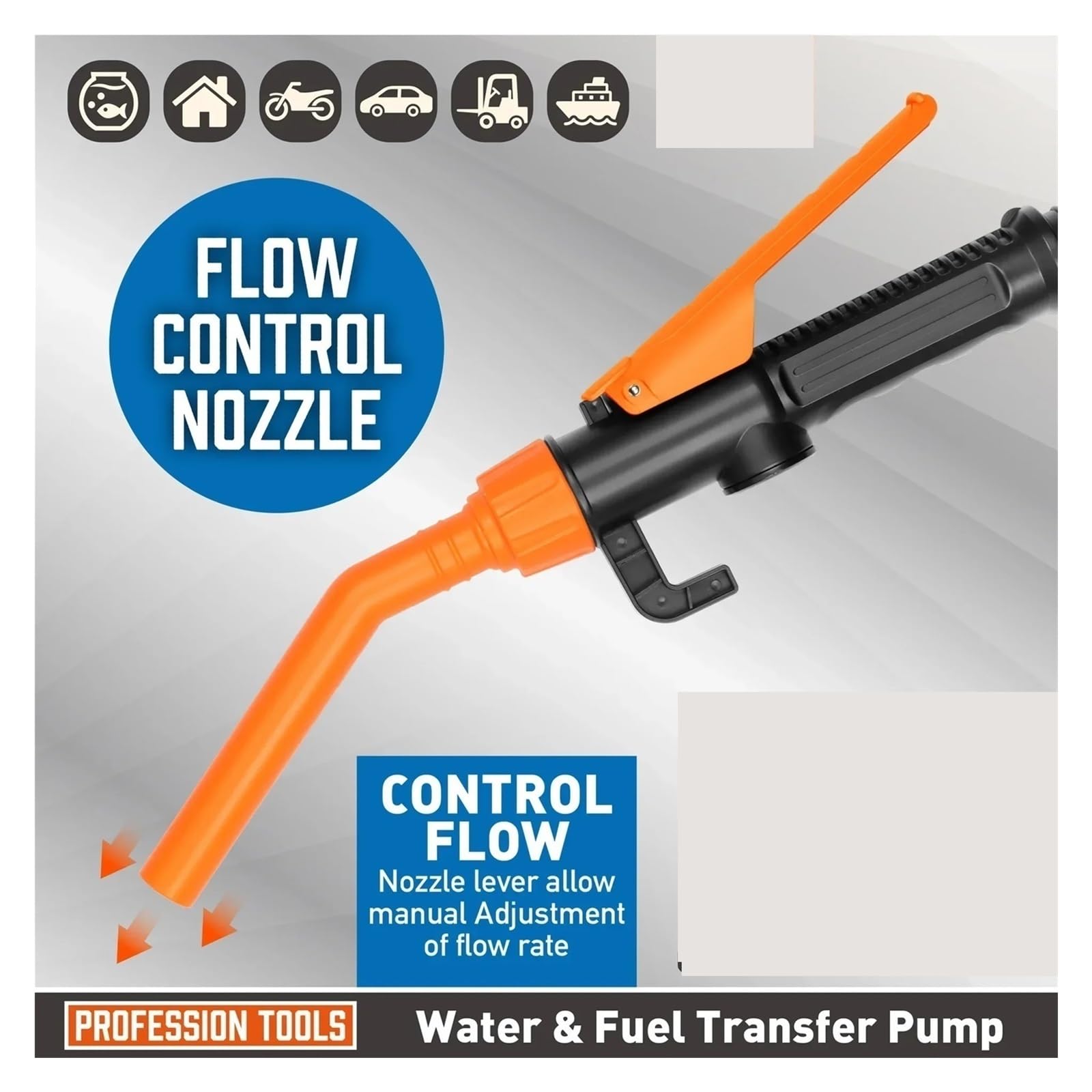 Bomba Extractora De Aceite Eléctrica Portátil, Herramienta Manual Para Transferir Líquidos Y Agua Con Boquilla Pistola Bomba de combustible eléctrica
