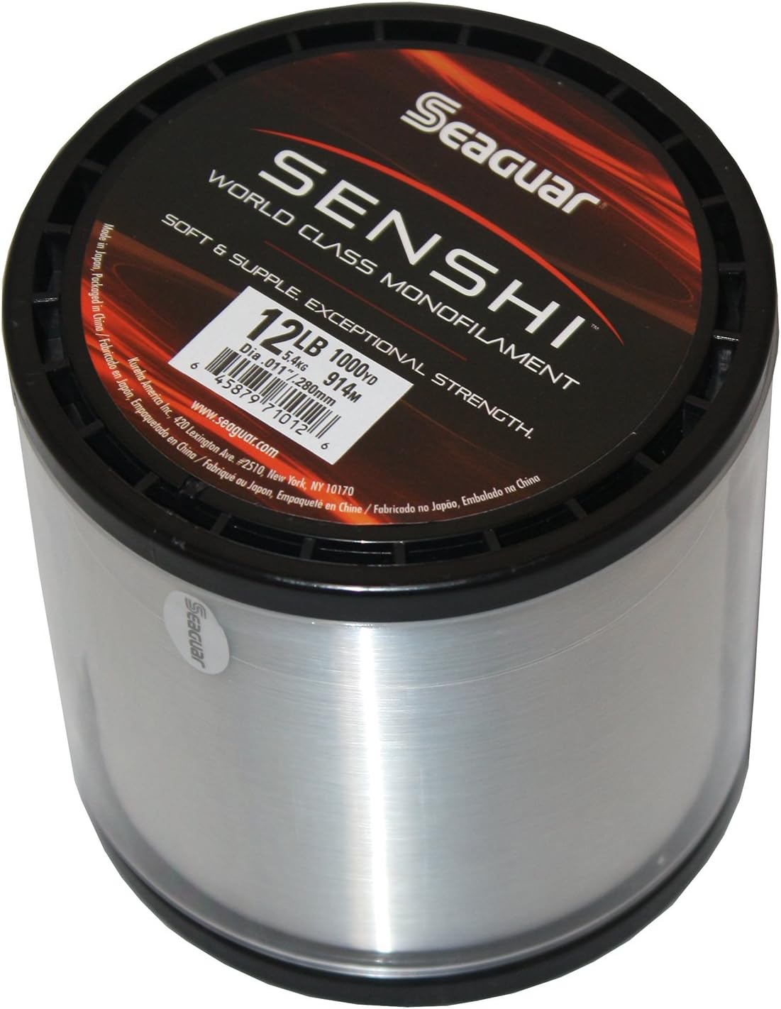 Seaguar Senshi Nylon 1000Yards Clear/Fluorescent Monofilament Line (4