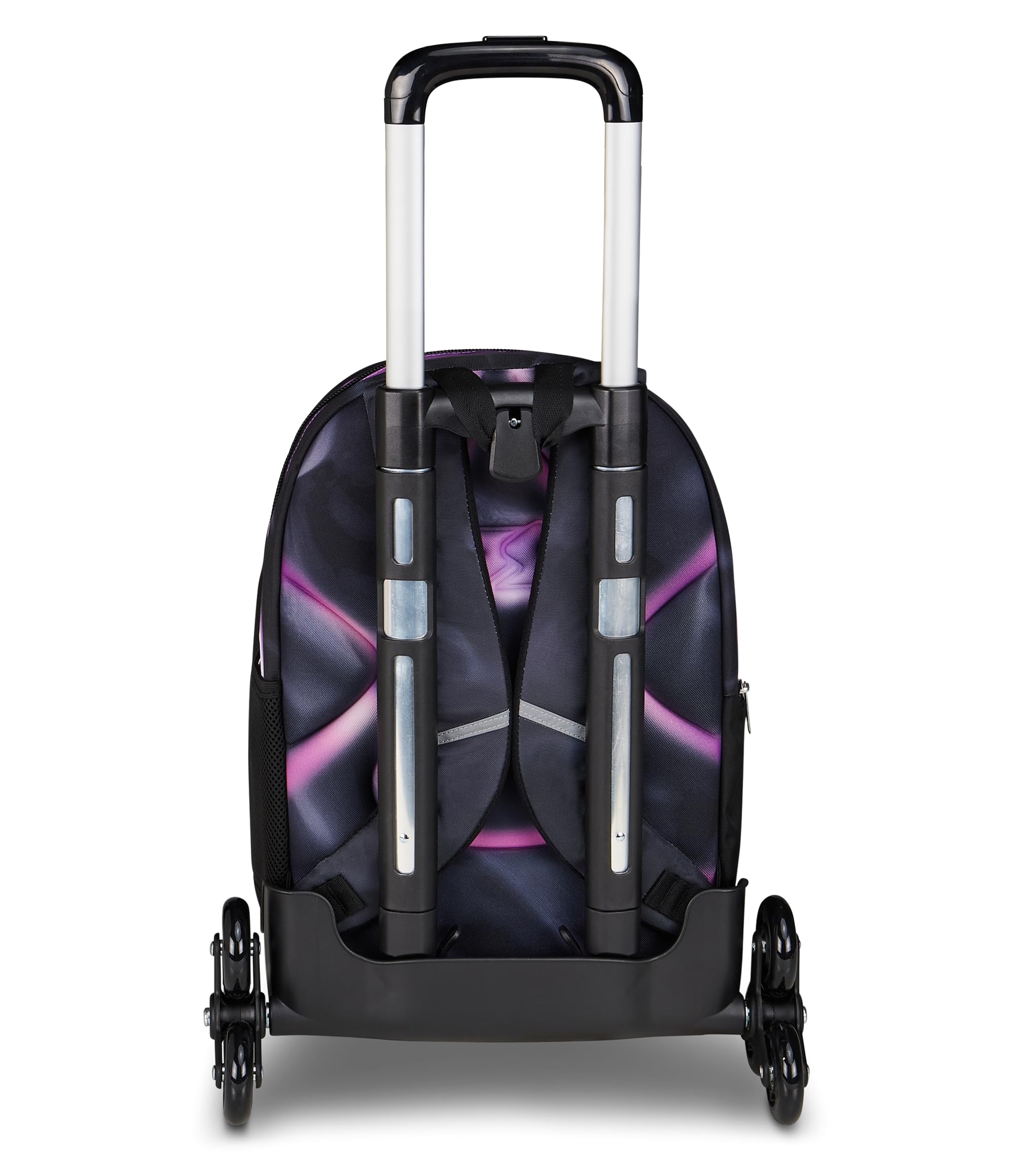 Seven Trolley Scuola Comby 8 ruote SHADOWS OF COLOR, Nero, 31 L, Scomponibile, Uso zaino, Barra telescopica regolabile, Tasca attrezzata, Tasca porta pc, Scuola elementare e media, Bambina, Ragazza