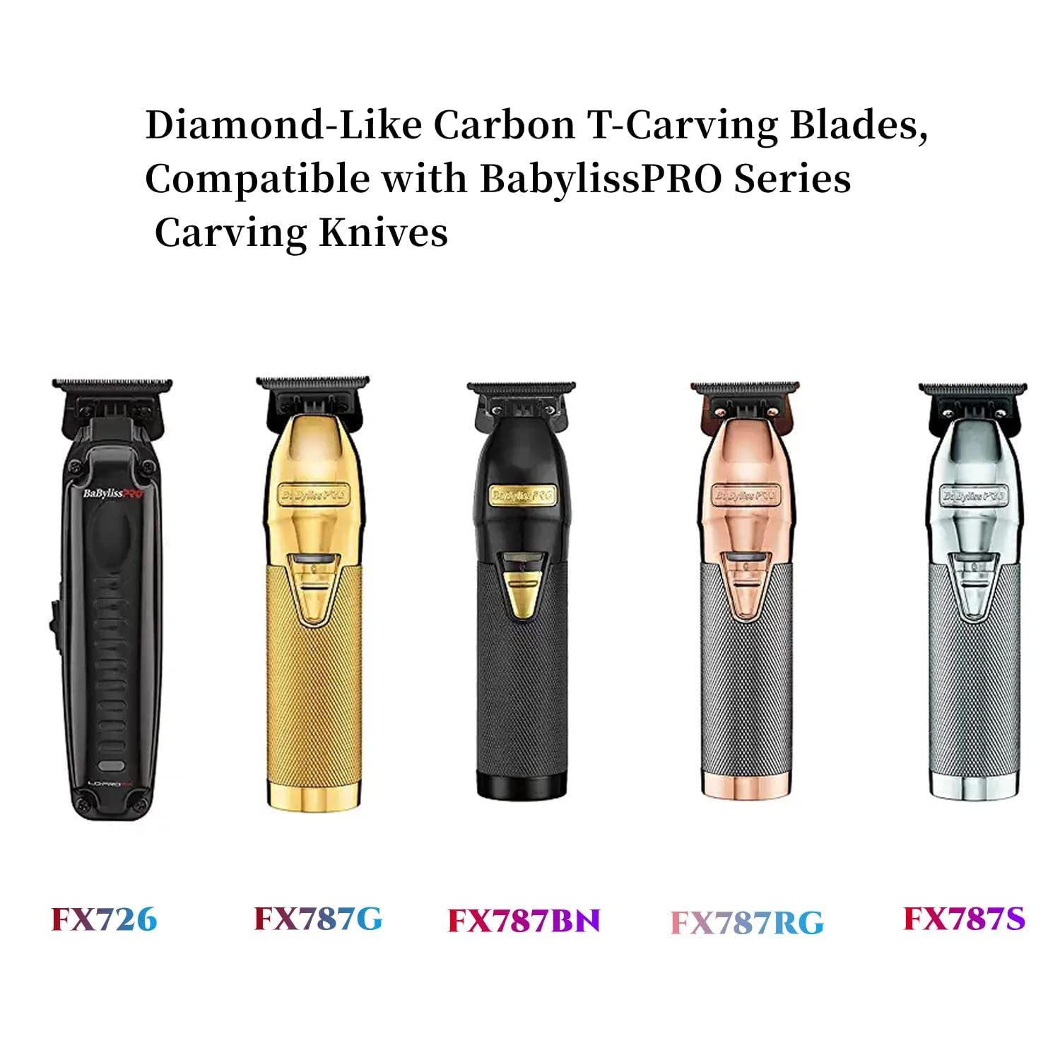 FX707B2 DLC Replacement Blades Compatible with BaBylissPRO Hair Trimmers FX787 and LoPROFX Trimmers FX726 - Image 4