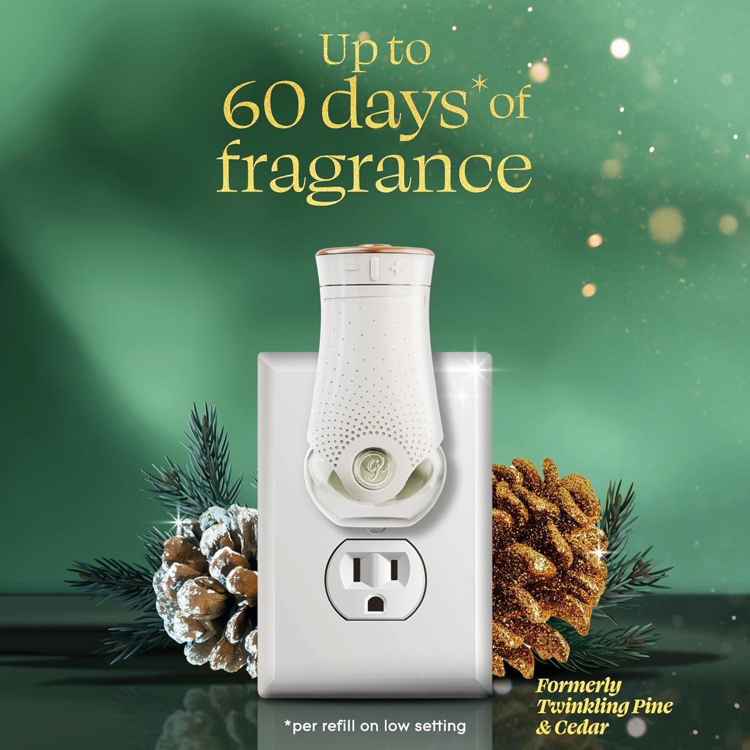 Glade PlugIns Scented Oil Refill, 6-Pack, Balsam & Spruce Holiday Fragrance, 0.67 fl oz (12 Total Refills), Air Freshener Oil Refills for Plug-In Warmer