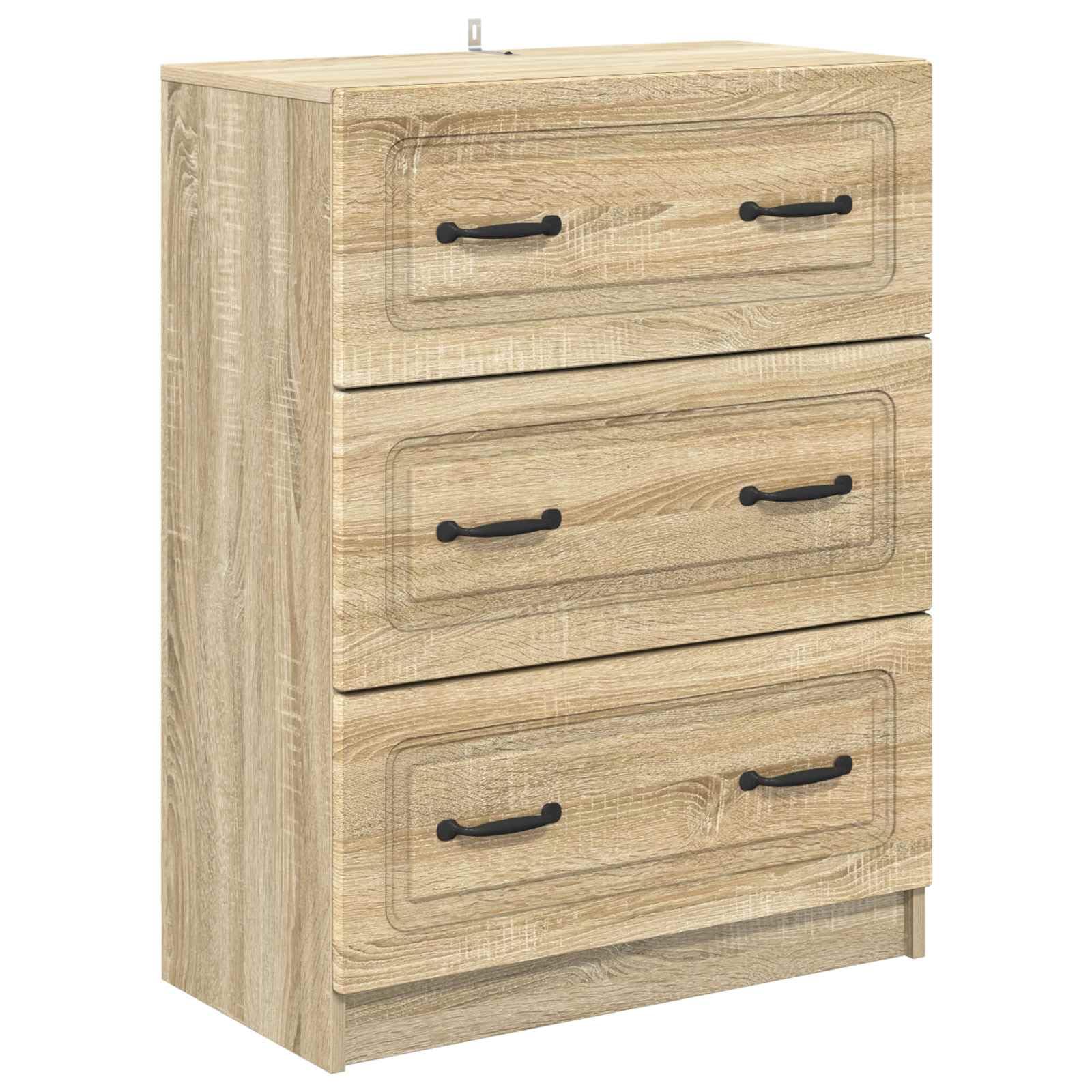 Commode en bois chêne Sonoma pour résoudre le manque de rangement
