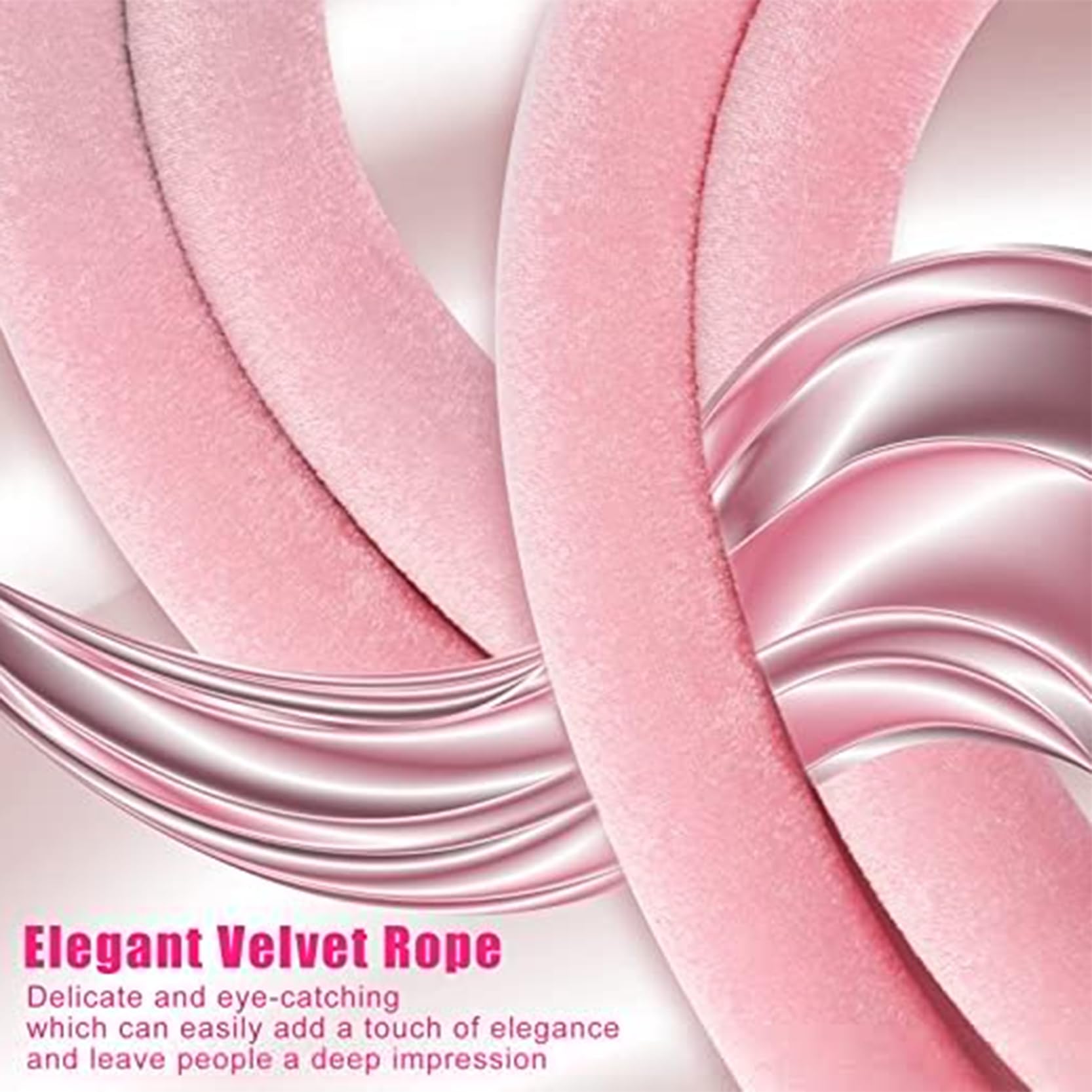 Elegancka aksamitna bariera linowa, zestaw 6-185 cm słupków kontroli tłumu z haczykami na wydarzenia, kina i zarządzanie kolejką na czerwonym dywanie