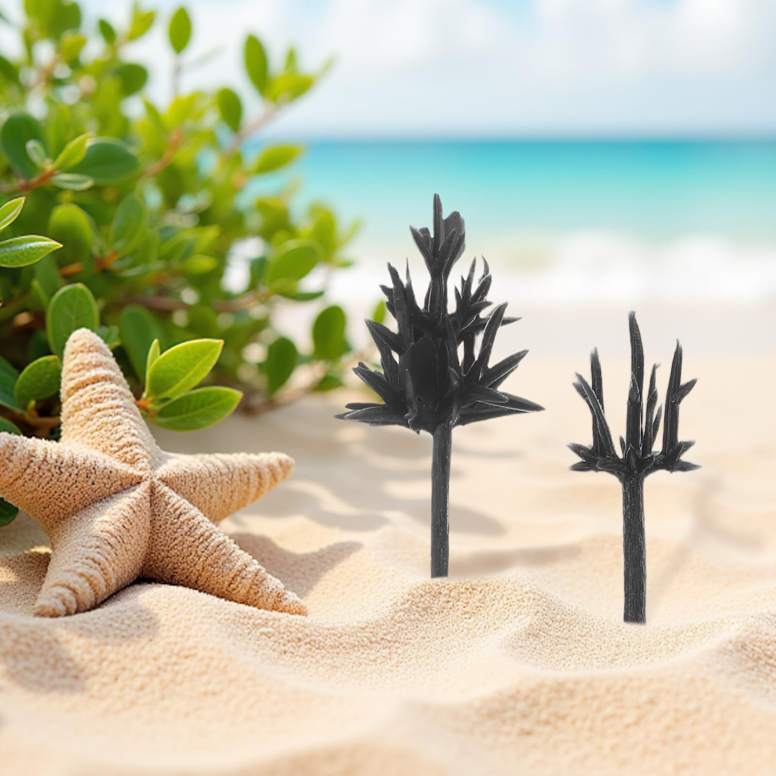 Toyvian Mini-Arbres en Plastique 3 CM pour Diorama et Maquettes Lot D’Arbres Miniatures Variés pour Modélisme Ferroviaire Décor Architectural et Loisirs Créatifs