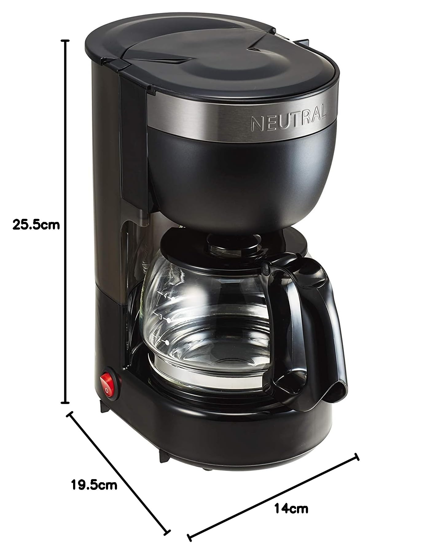 Amazon.co.jp: NEUTRAL アロマコーヒーメーカー NR-K-CM1 (ブラック