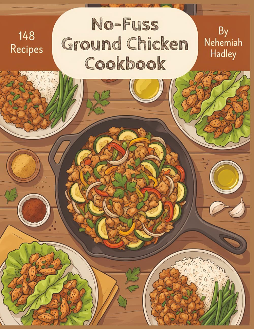No-Fuss Ground Chicken Cookbook: 148 Delicious Ground Chicken Recipes Ready Tonight
