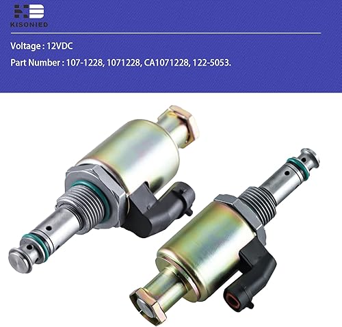 Miniatura 2 de 122-5053 Solenoide de presión 107-1228 1071228 CA1071228 Regulador de presión del inyector IPR para Caterpillar Engine 3116 3126 3126B 3126E