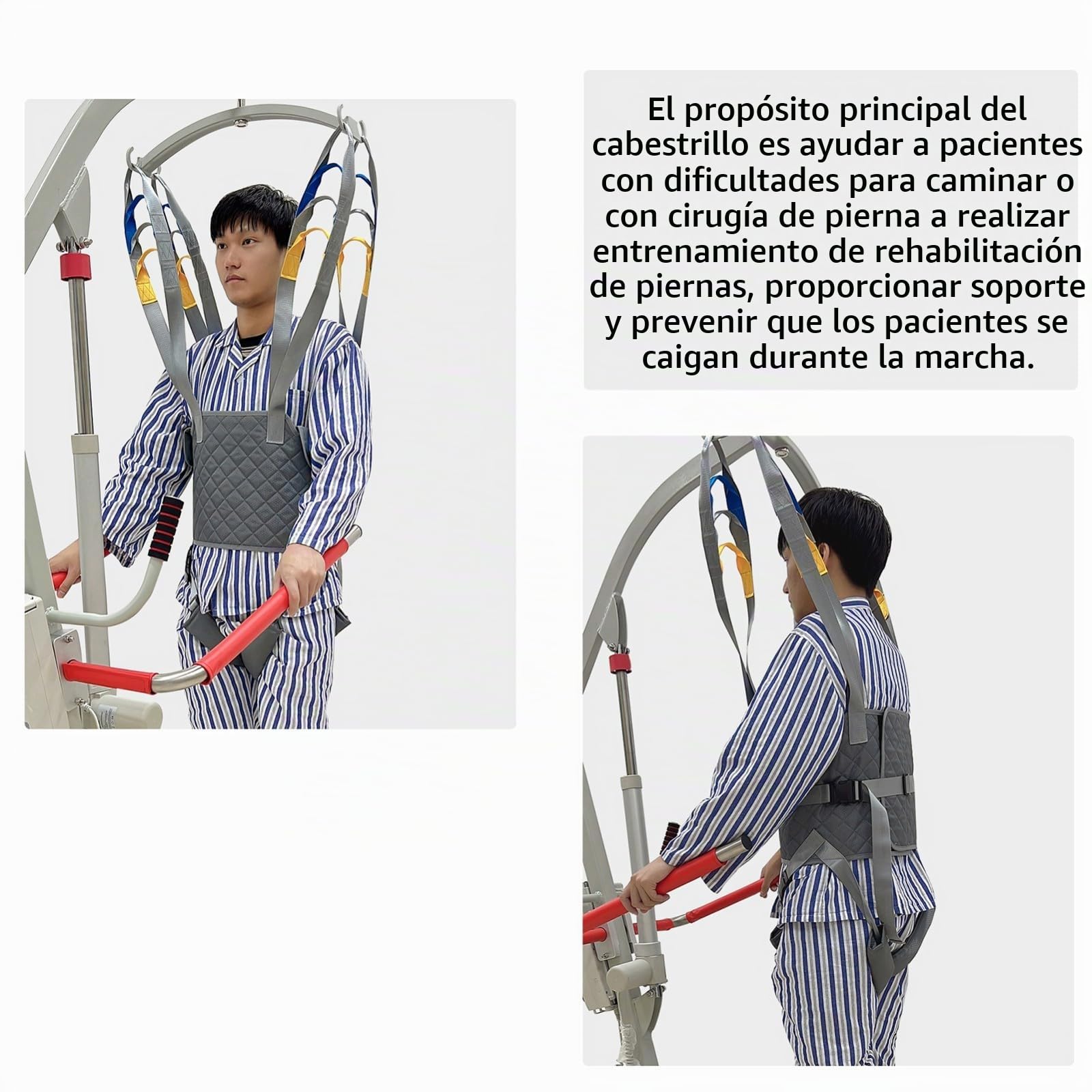 Arnés Para Traslados Pacientes Eslinga Para Estar De Pie Cinturón De Transferencia De Pacientes Pacientes Paralizados Ayudas Para Caminar De Cuerpo Para Enfermería Carga-230Kg L