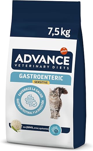 Advance Veterinary Diets – Pienso para gatos Advance Gastro Intestinal Sensitive Dietas Veterinarias. 7,5 Kg