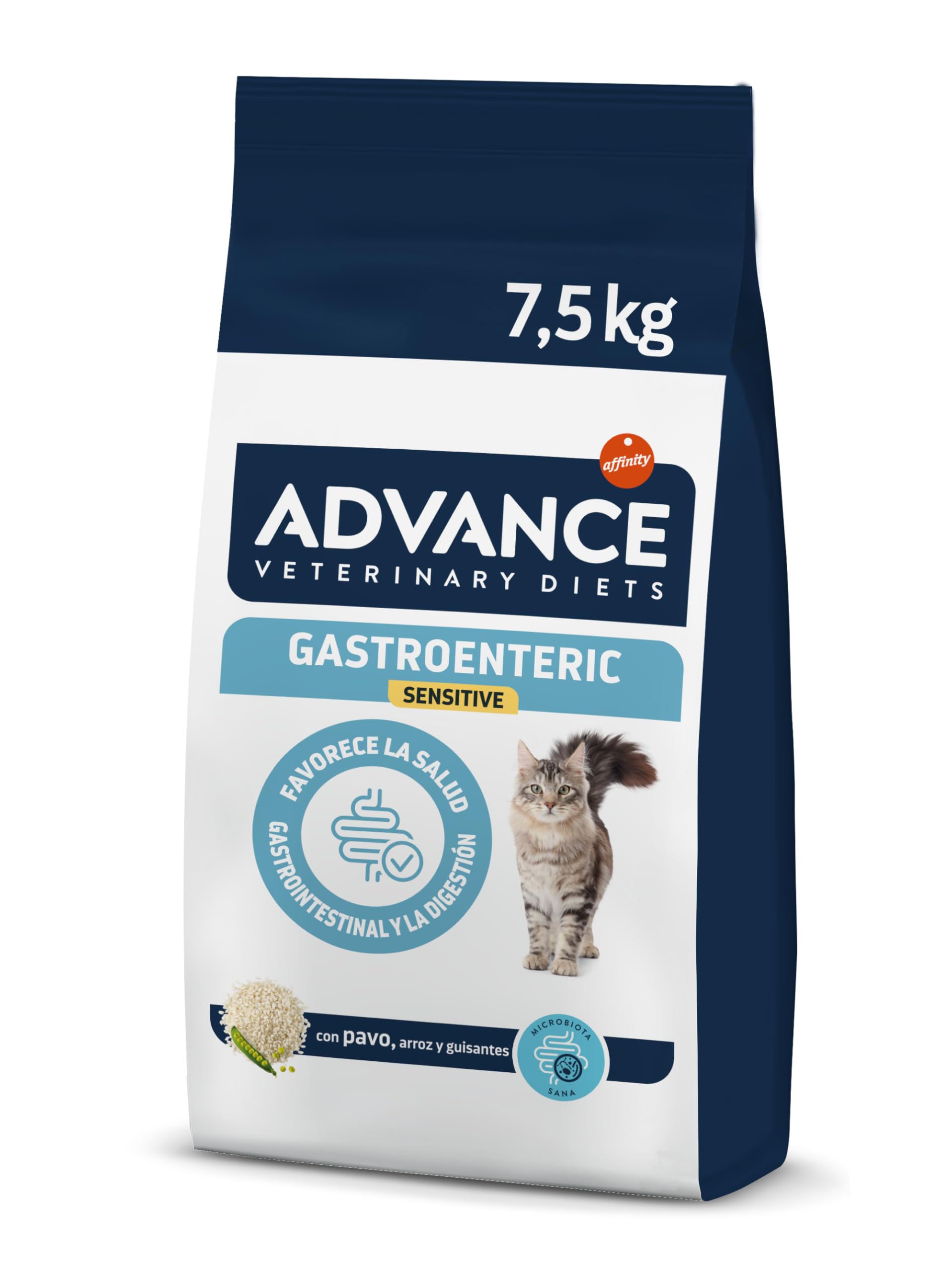 Advance Veterinary Diets Sensitive Gastroenteric, karma dla kotów z zaburzeniami żołądkowo-jelitowymi, 7,5 kg