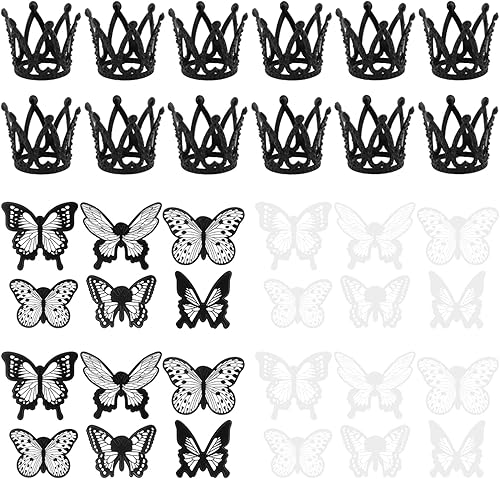 40 piezas de corona para pastel con alambres de hierro, corona para ramo de flores, fuerte y reutilizable, para fiestas de cumpleaños, baby showers,