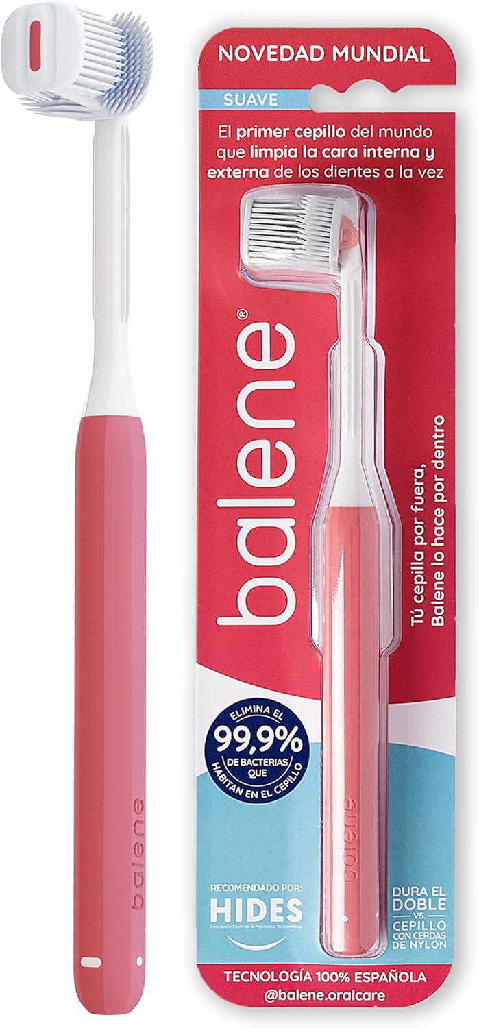 Cepillo de dientes Balene de doble cara manual suave coral 1 und