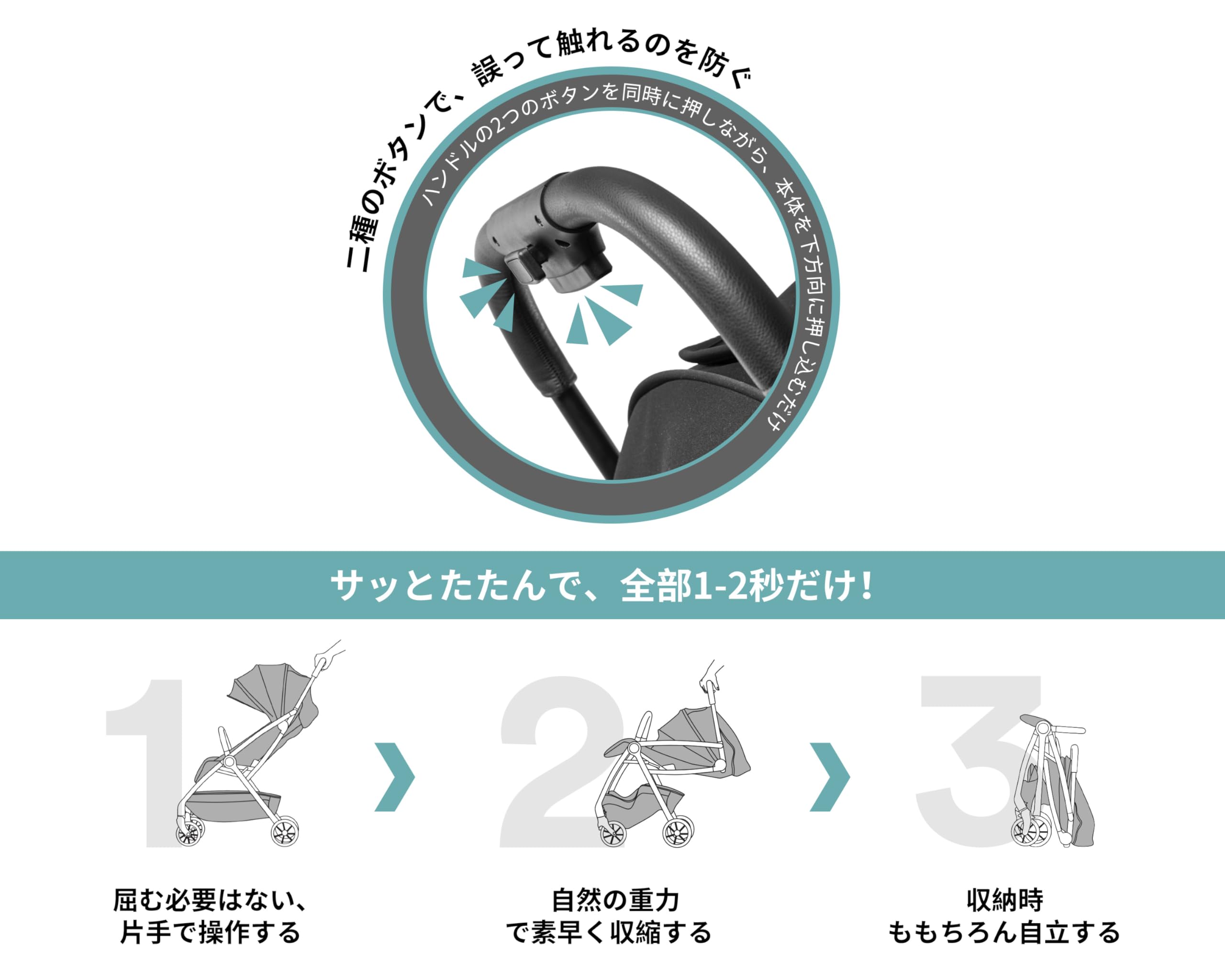 Amazon.co.jp: apramo (アプラモ) ベビーカー b型 軽量 コンパクト