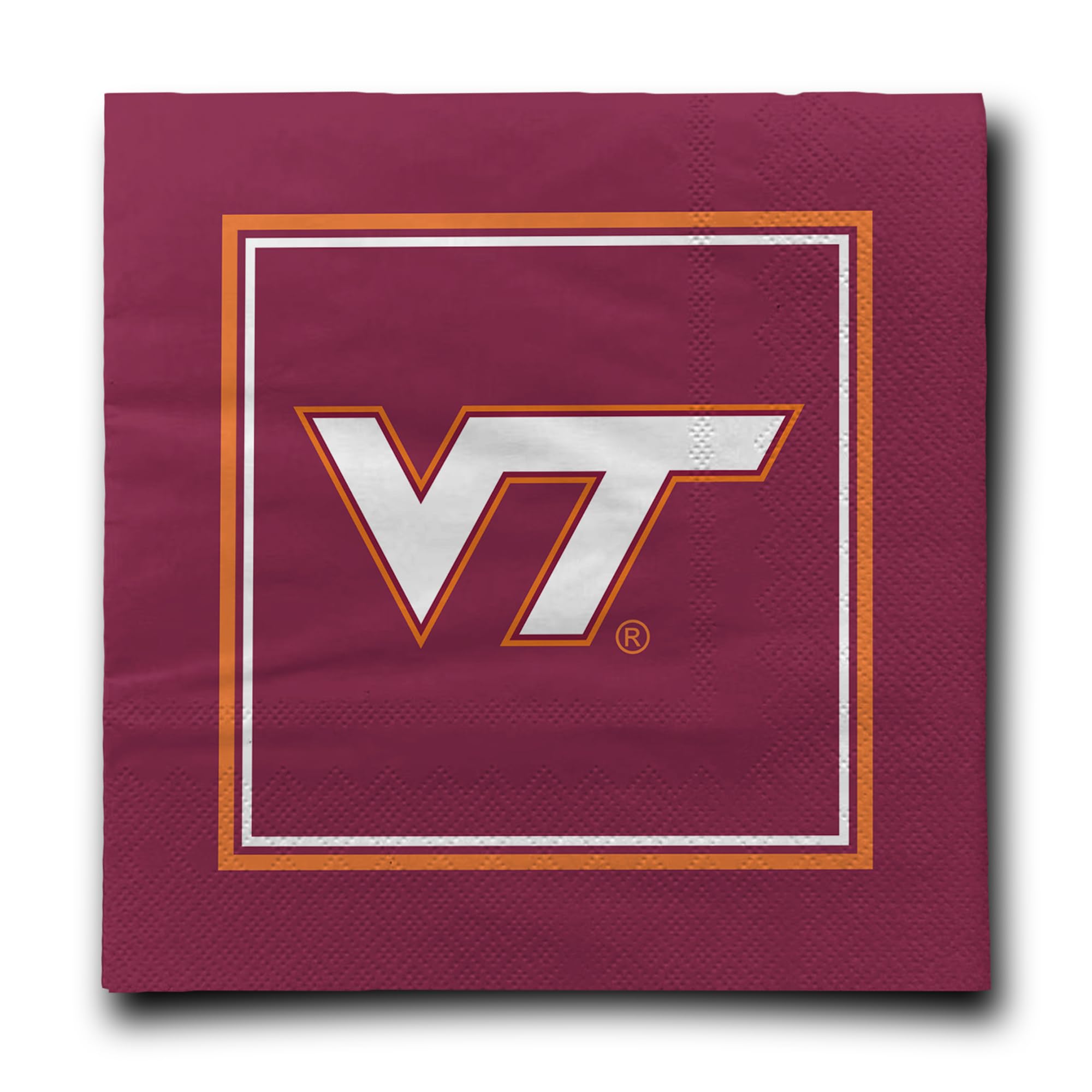 Virginia Tech Hokies I Luncheon Napkins – Officially Licensed 2-Ply Party Napkins for Tailgates & Game Day Events – Pack of 16 by Westrick