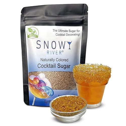 Miniatura 31 de Snowy River Purple Cocktail Sugar - Rimmer de cóctel morado de color natural certificado Kosher (botella de 2 onzas, cristal mediano) America,Brillo