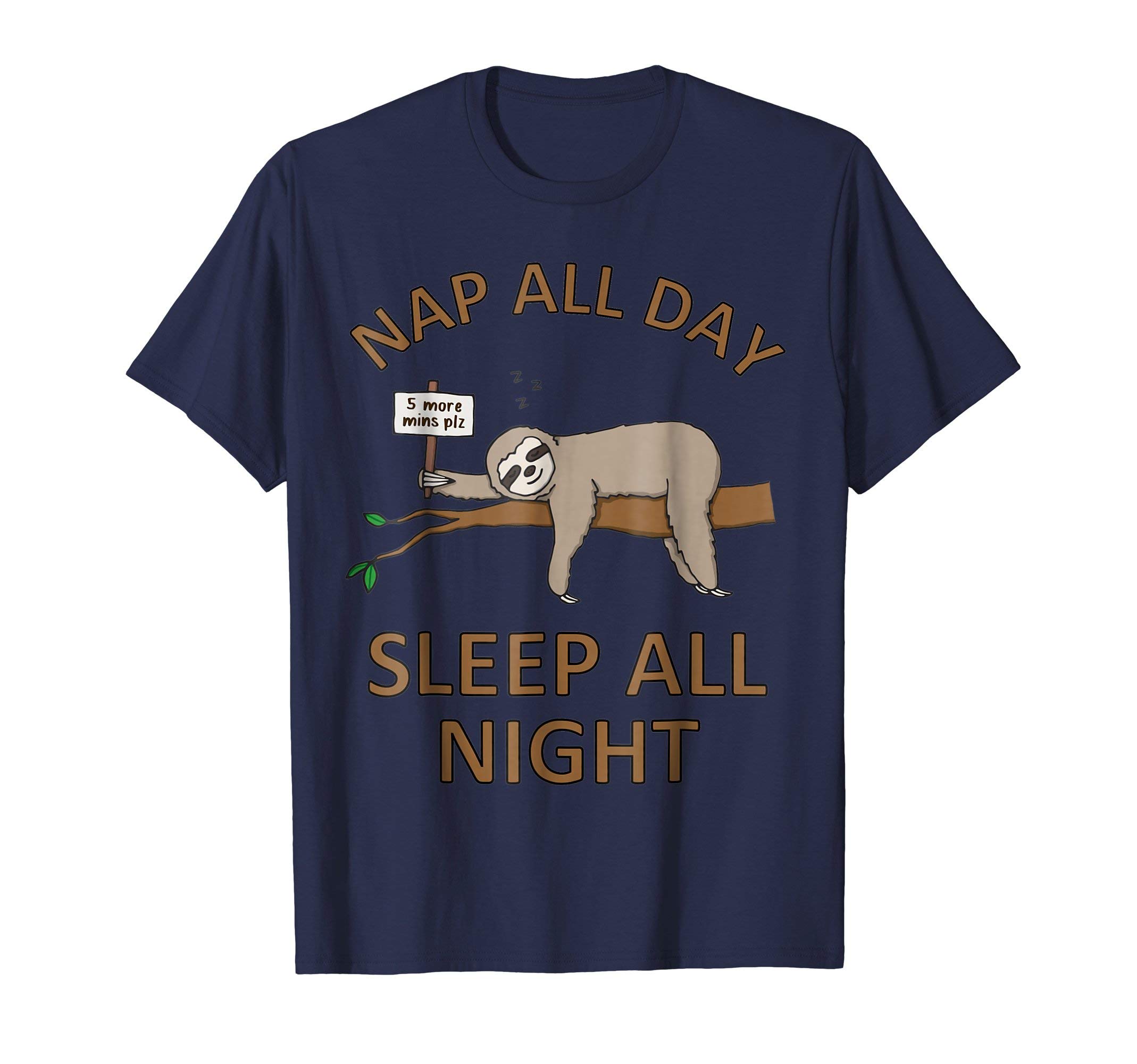 Bored (By Design) T Shirt & Merch Company5 More Mins Funny Sloth Shirt Sleep Napping Cute Tshirt T-ShirtOEKO-TEX STANDARD 100