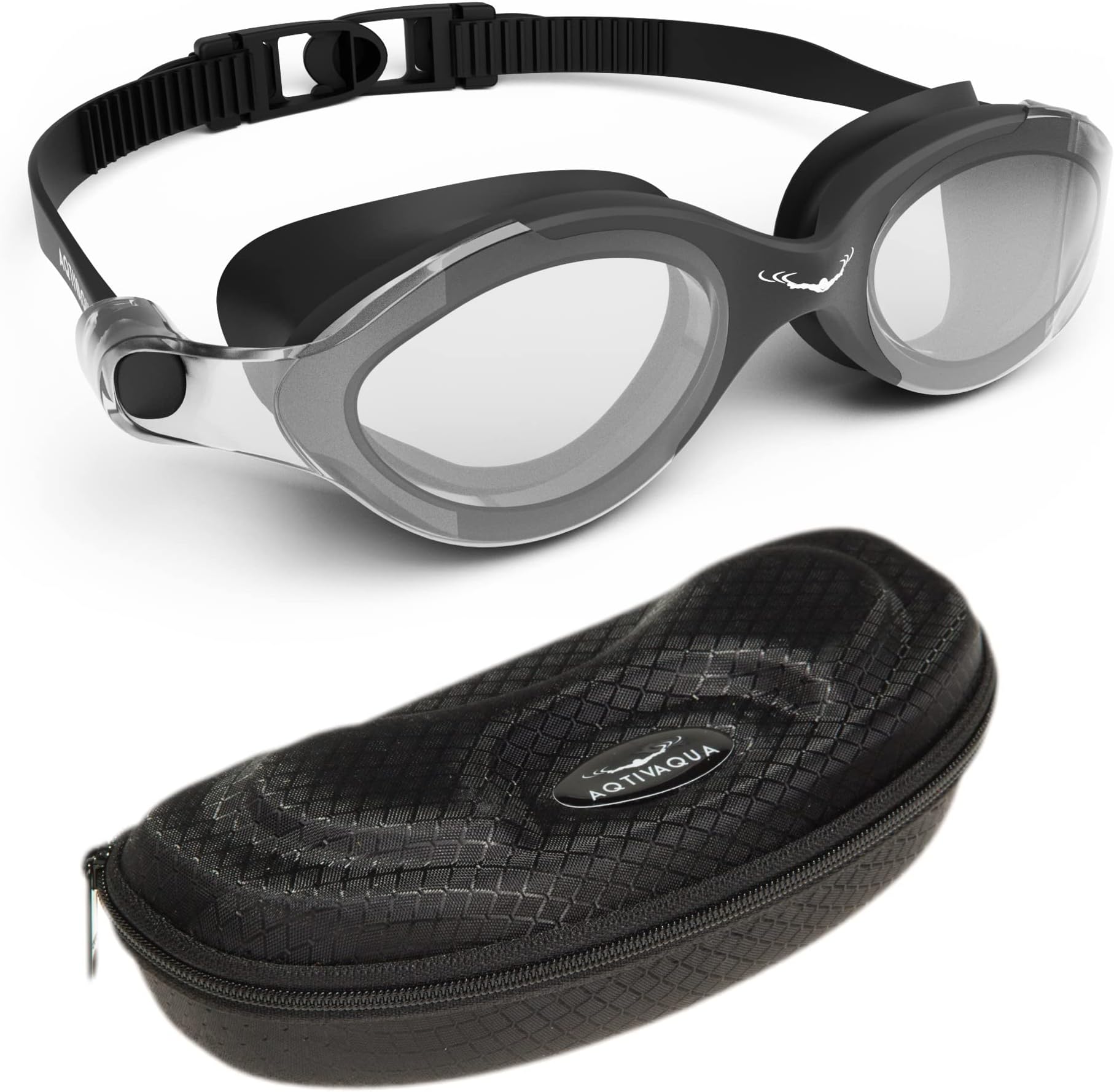 AqtivAquaSwimming Goggles, SX Wide View Swim Goggles for Adult Men Women, Anti Fog No Leaking