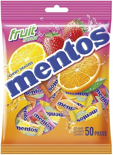 Mentos Chewy Sweets 50 Fruit Pouch