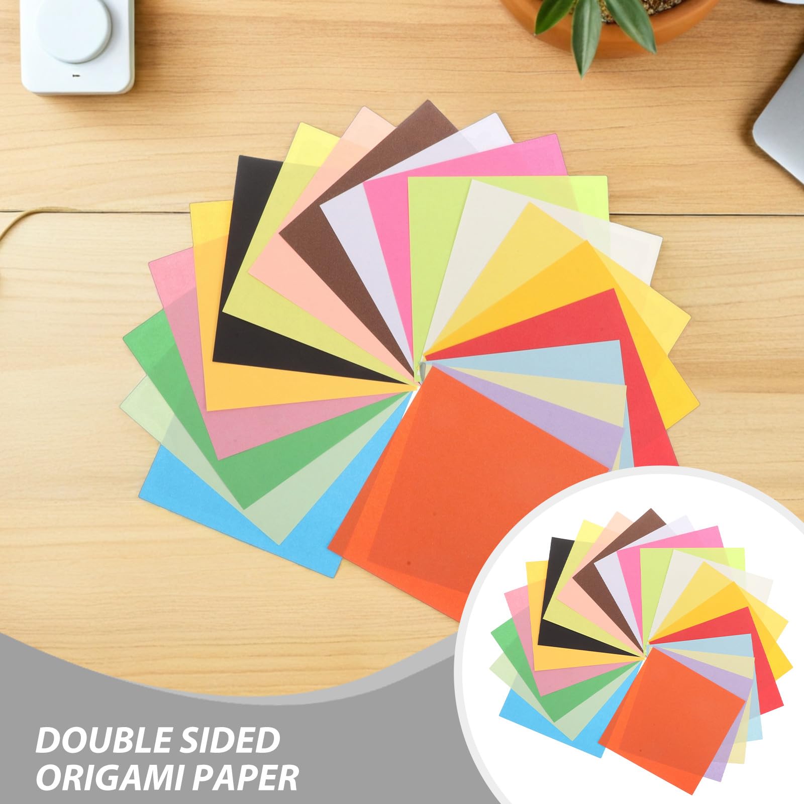 Uonlytech 600 Stück Origami-Papier: 20 Farben, quadratisches Bastelpapier für Bastelarbeiten, doppelseitiges Faltpapier für Schulprojekte von Kindern und Familienaktivitäten