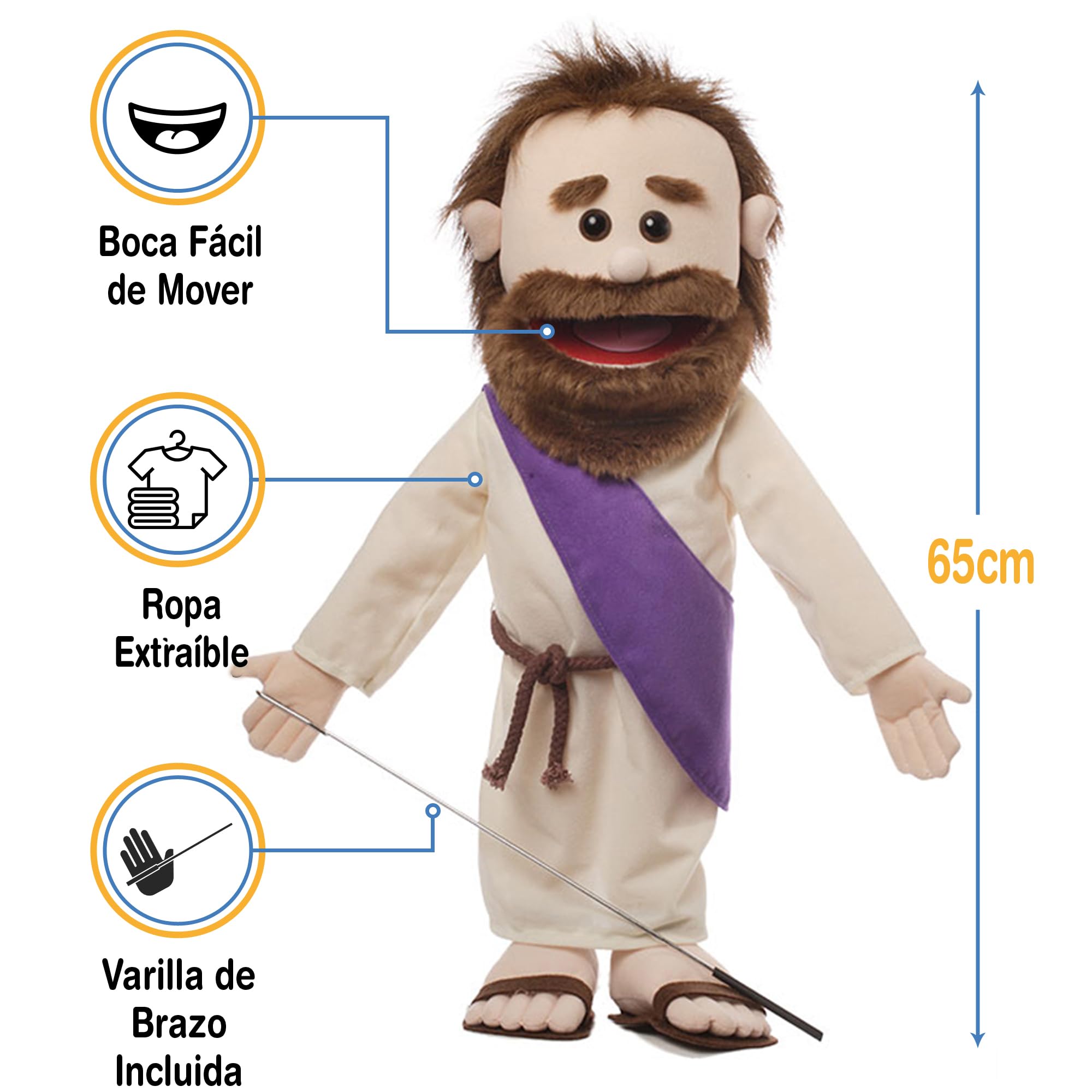 Jesus Puppet | 25" Full Body Ministry Puppet by Silly Puppets