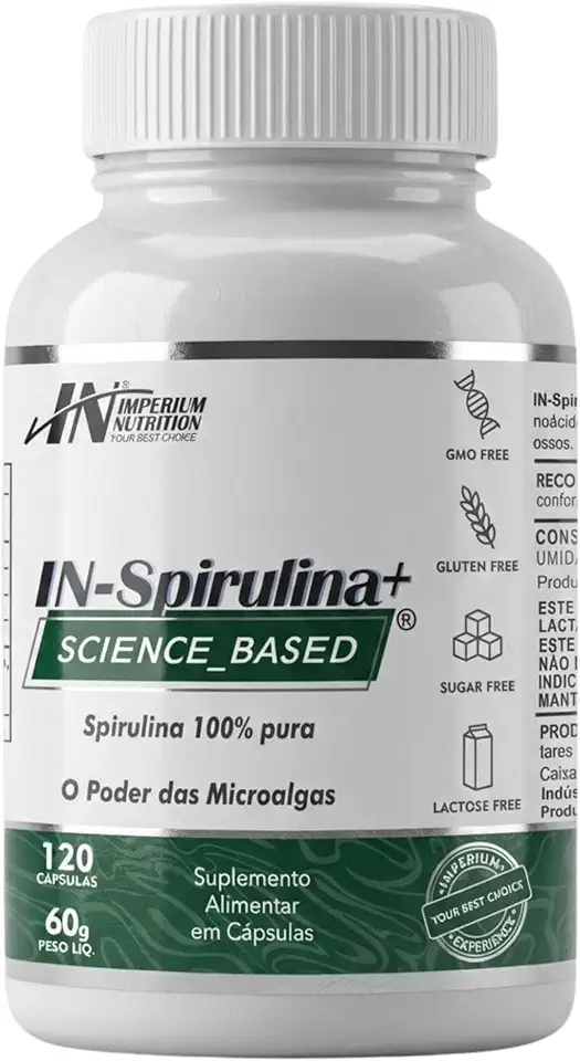 IN-Spirulina+ (Spirulina 120 Cápsulas) Imperium Nutrition