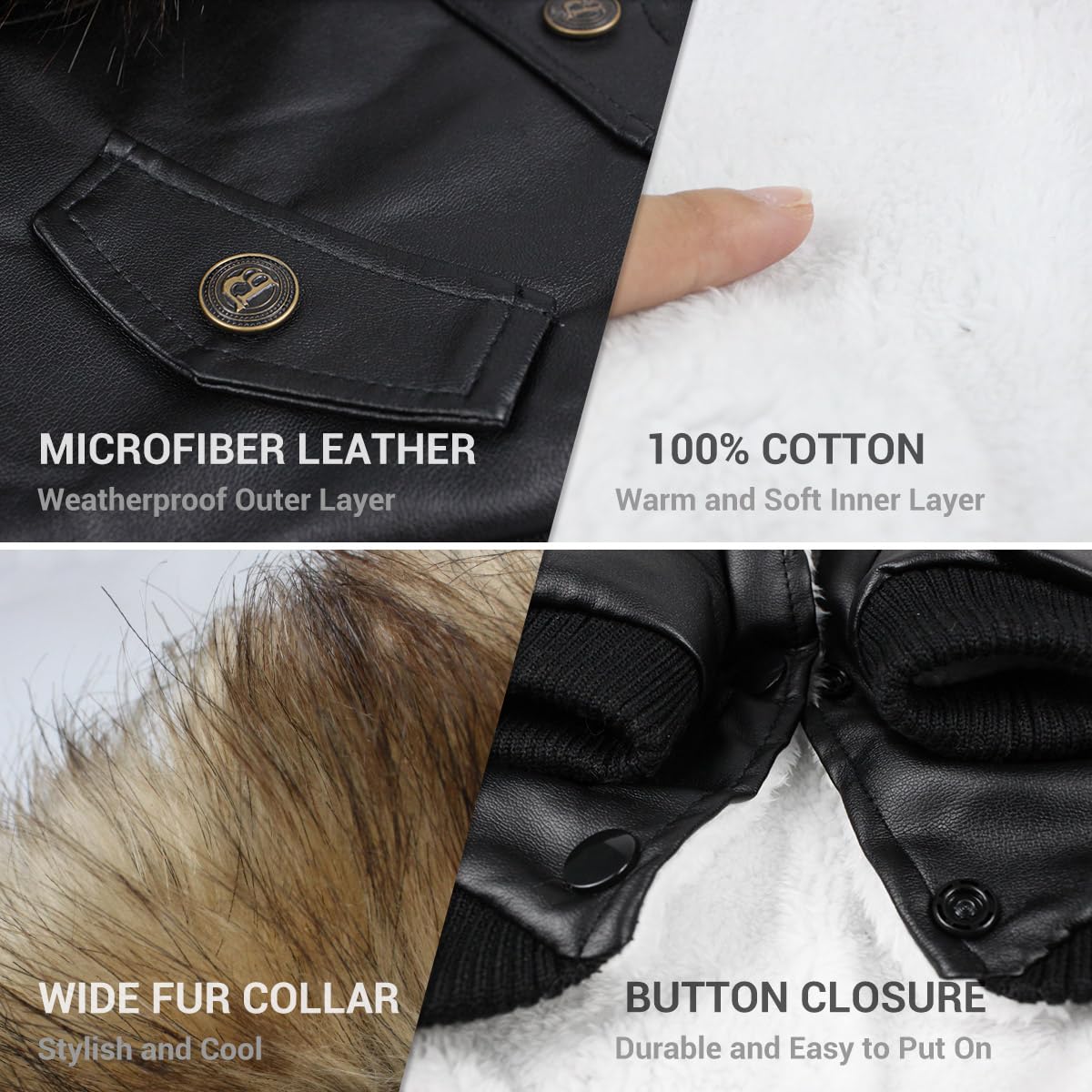 LESYPET Fleece-Hundepullover Für Kleine Hunde – Warm, Mit Tasche, In Größe M