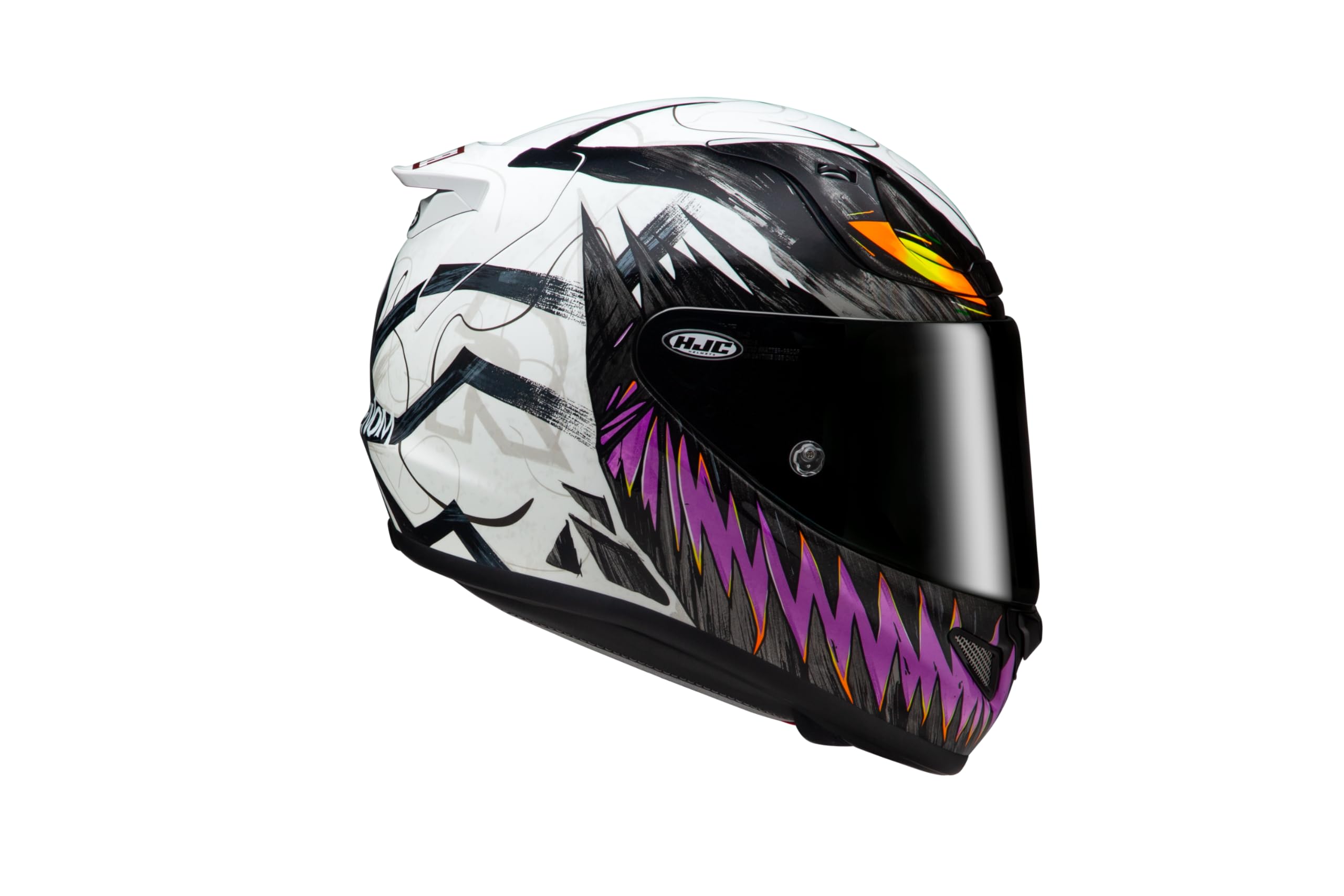 RPHA 12 Anti-Venom II Marvel Casco Moto Nero Bianco Viola