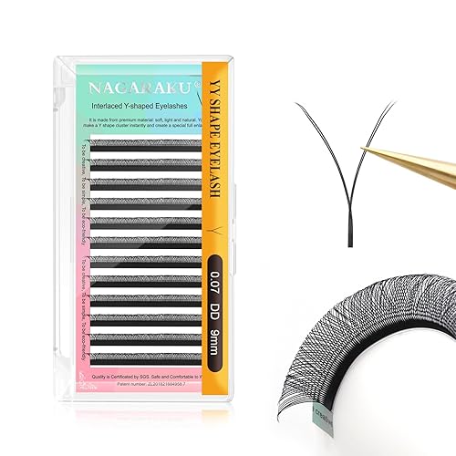 Miniatura 187 de NAGARAKU YY Extensiones de Pestañas de Alta Capacidad 54 Filas 0.07 D Rizado 7-15mm Longitud Mixta Suministros Y Pestaña 4D Volumen Ruso Cruzado YY