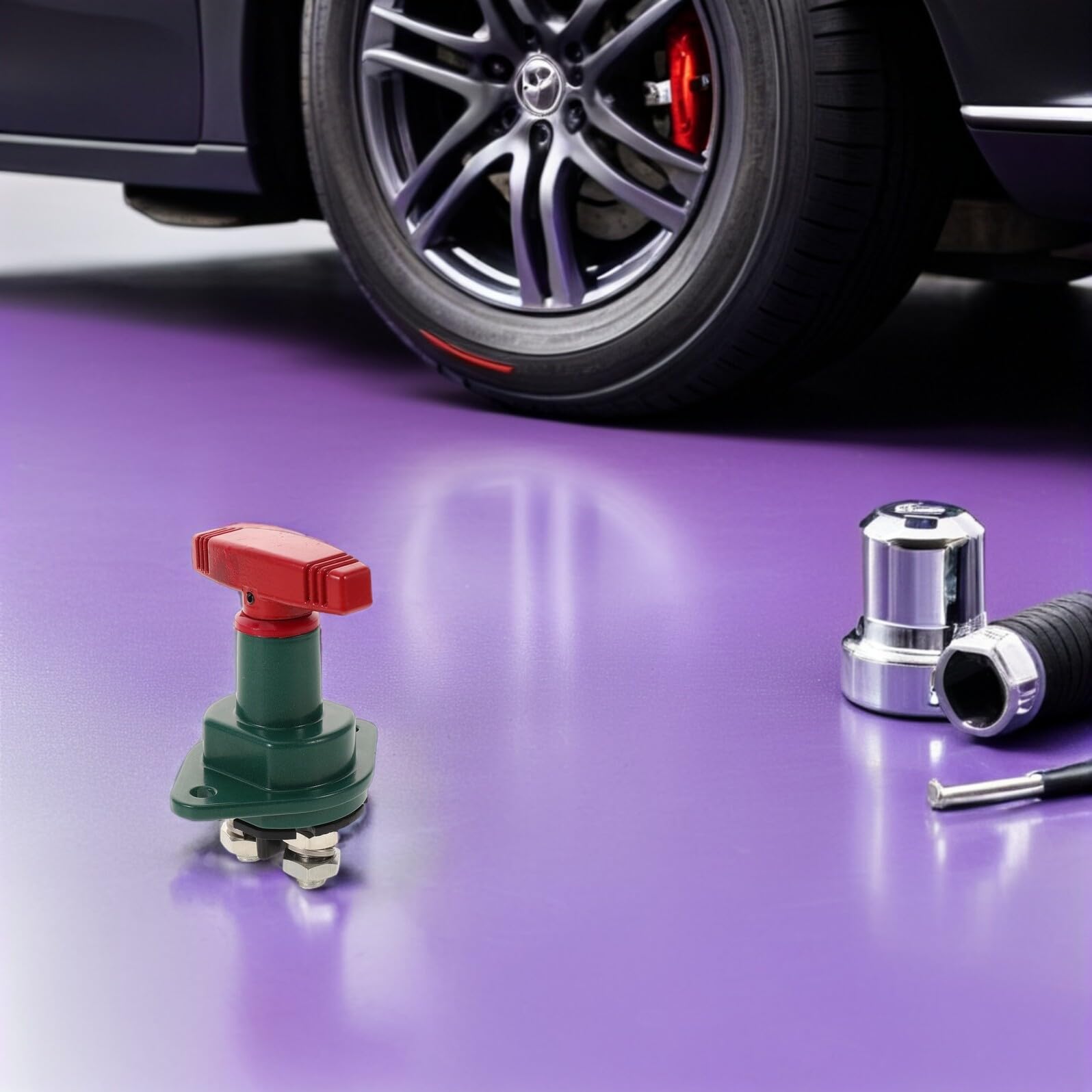 Interruttore di Disconnessione Batteria 12-24v 300a per Auto Camper Barca, Dispositivo Elettrico di Interruzione Alimentazione Protezione Emergenza e Resistenza Anticorrosione