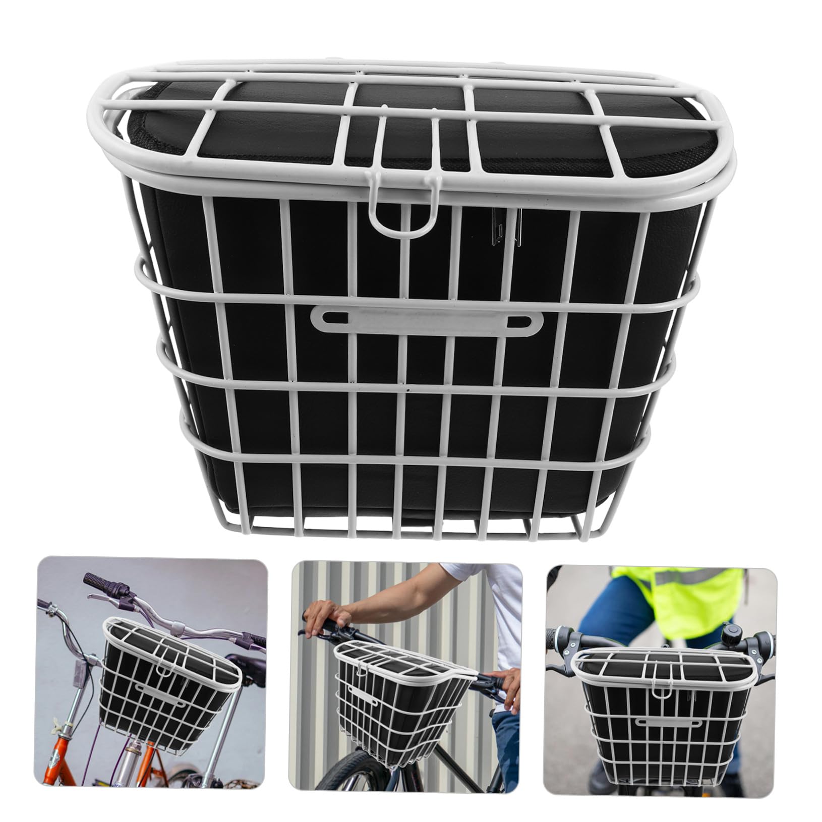 Sacoche de Panier Imperméable avec Cadre Métallique Capacité pour Électrique et Trottinette Doublure Antipuante pour Rangement Sécurisé