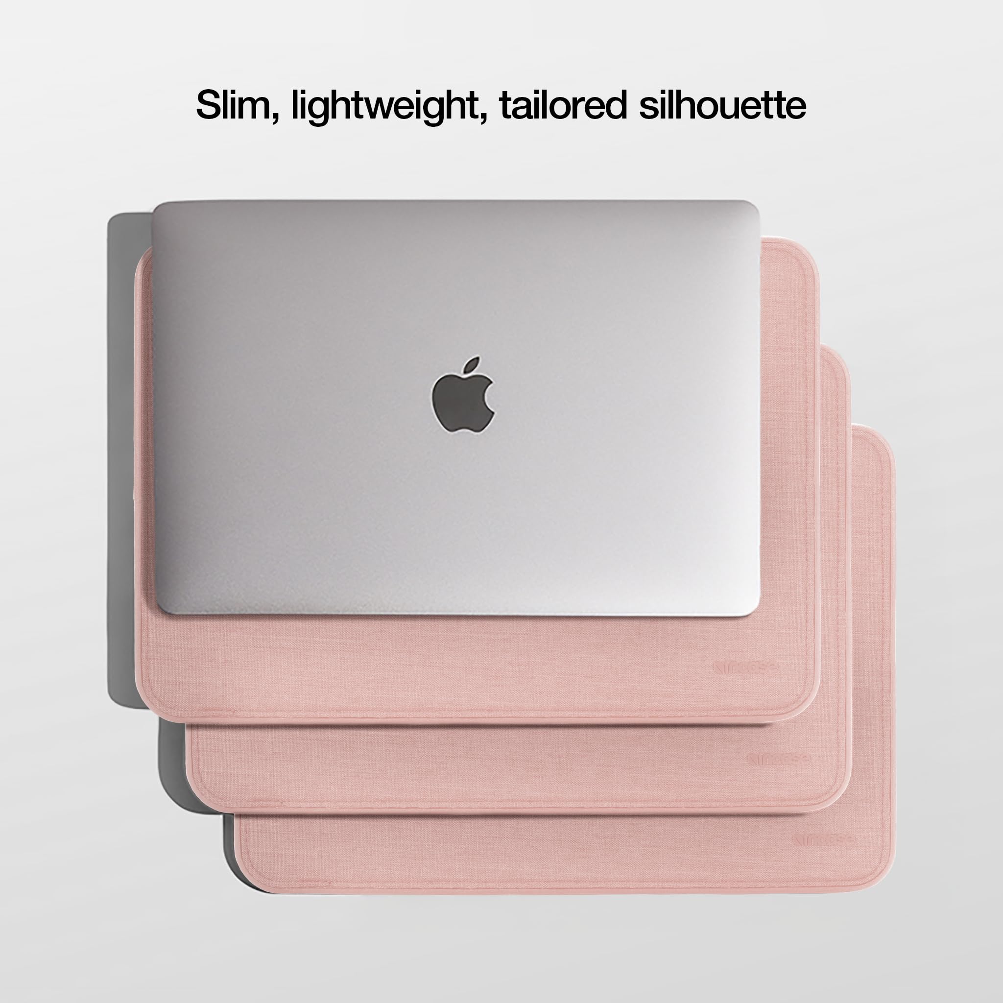 Incase ICON - Funda con Woolenex para MacBook Air/Pro de 13 pulgadas (M1-M3), duradera, ligera, protección que absorbe los golpes, forro de piel sintética, cierre magnético, elegante funda dura, color