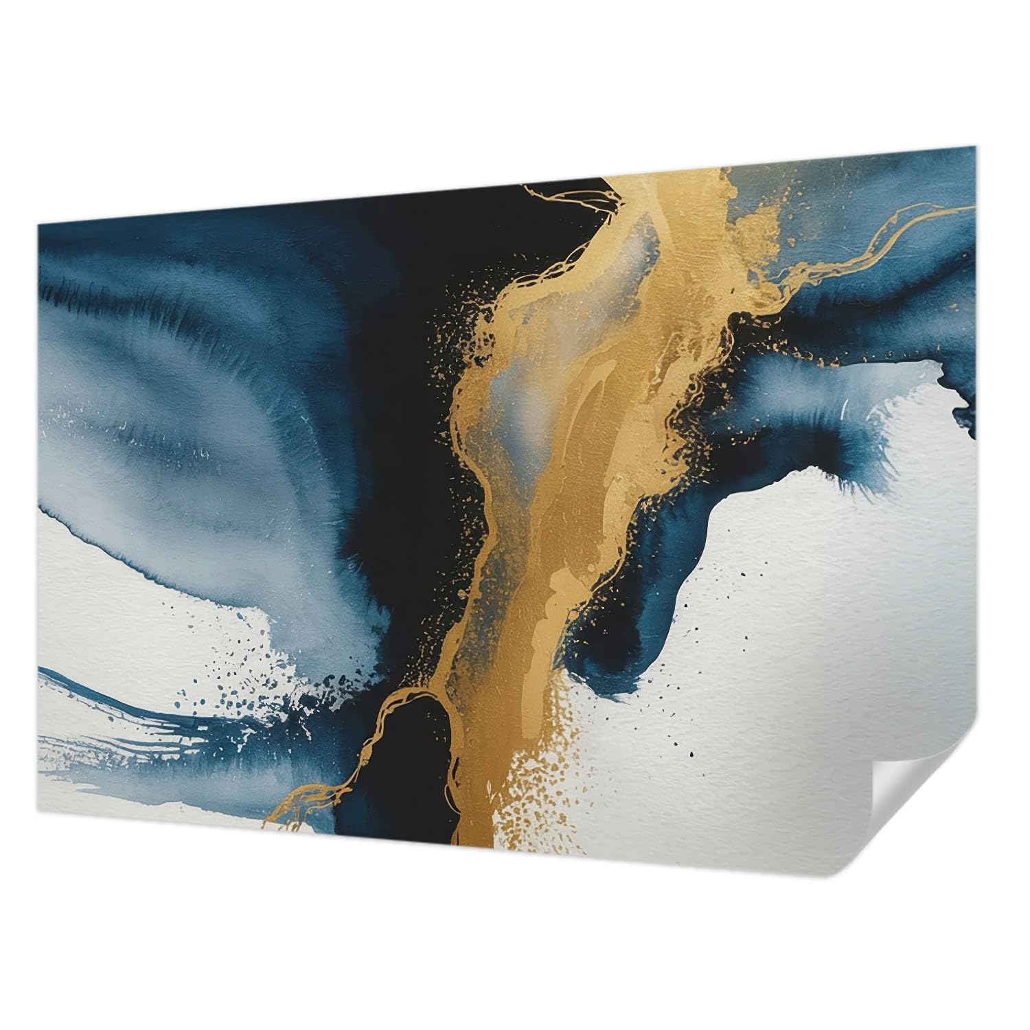 Papier peint pour chambre et salon déco moderne abstraction colorée 104x70cm