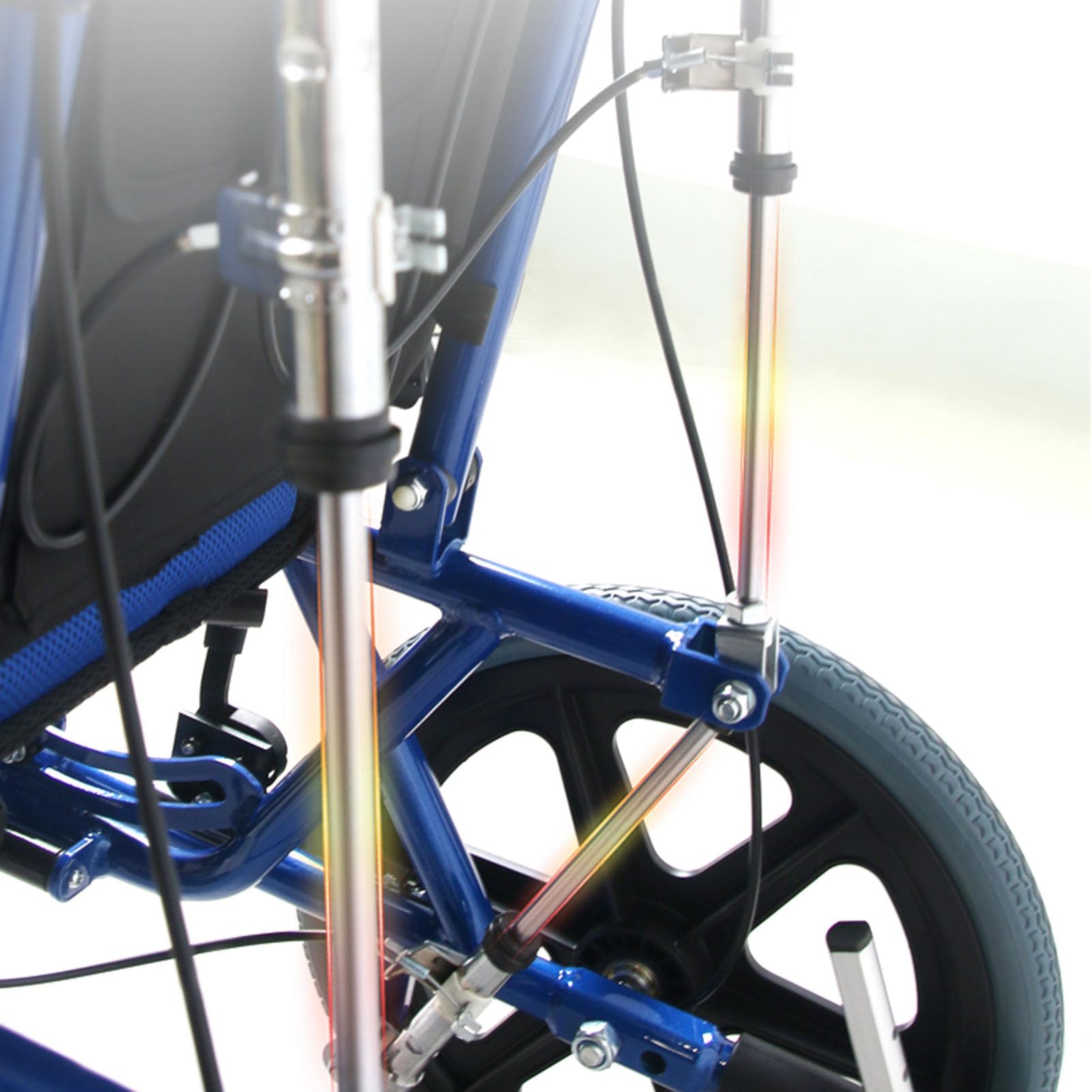 Silla de Ruedas Manual Ligera autopropulsada con Frenos, Silla de Ruedas Deportiva para niños Silla de Ruedas Manual, con Respaldo Alto y reposapiés abatible