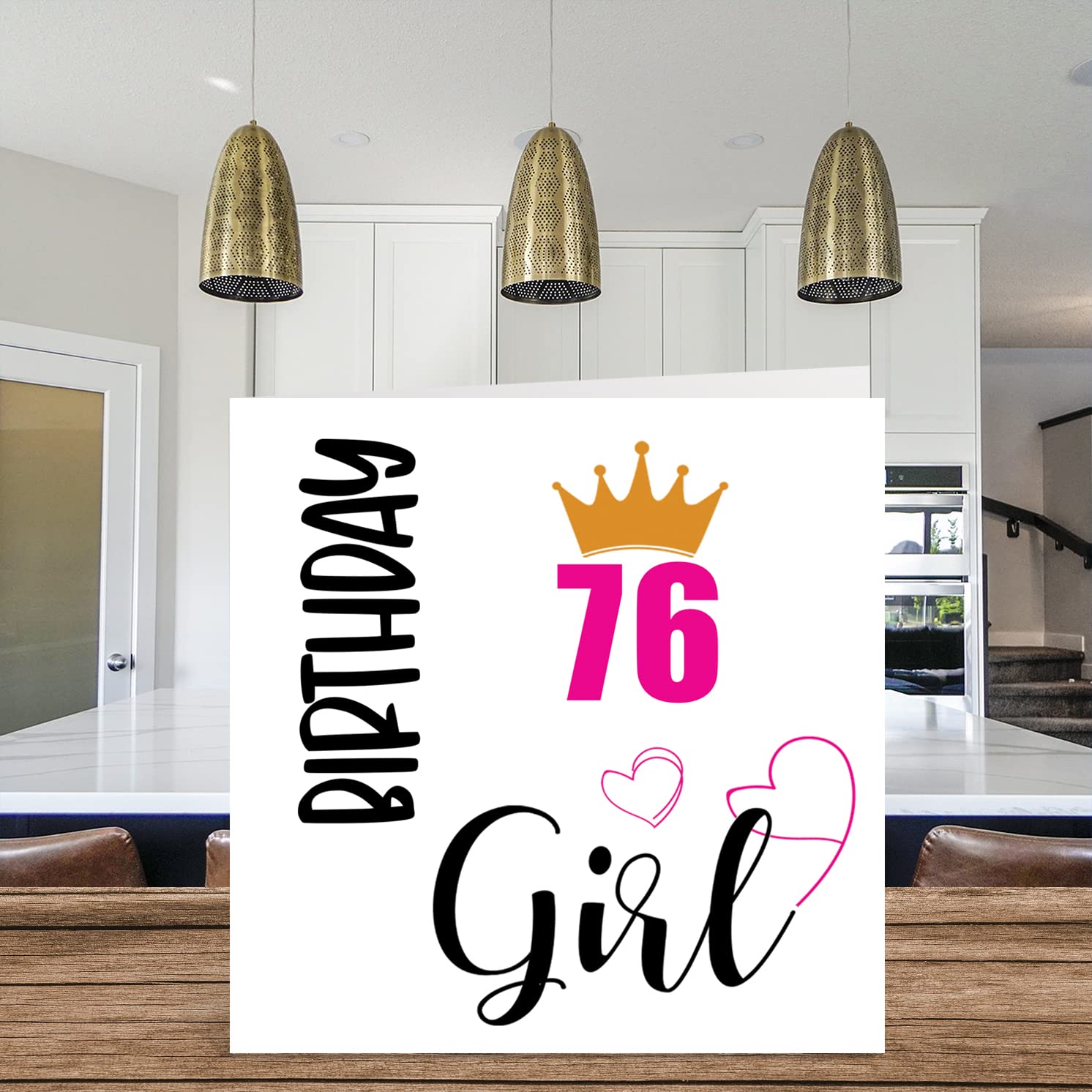 Amazon.co.jp: 76歳の誕生日カード 女性用 - 誕生日の女の子 - 76歳の