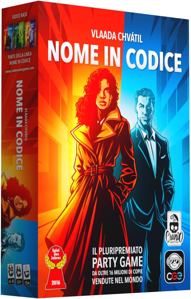 Cranio Creations - Code Name, Second Edition - The Great Classic of Party Game in a New Robe - Italian Language Edition
