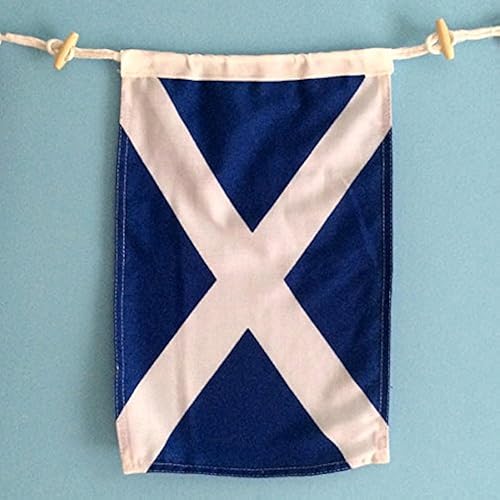 Miniatura 15 de Bandera de señal náutica de 10" x 15" - Uso interior/exterior - Construcción de doble puntada con palanca de madera y asa de cordaje - Deletrea