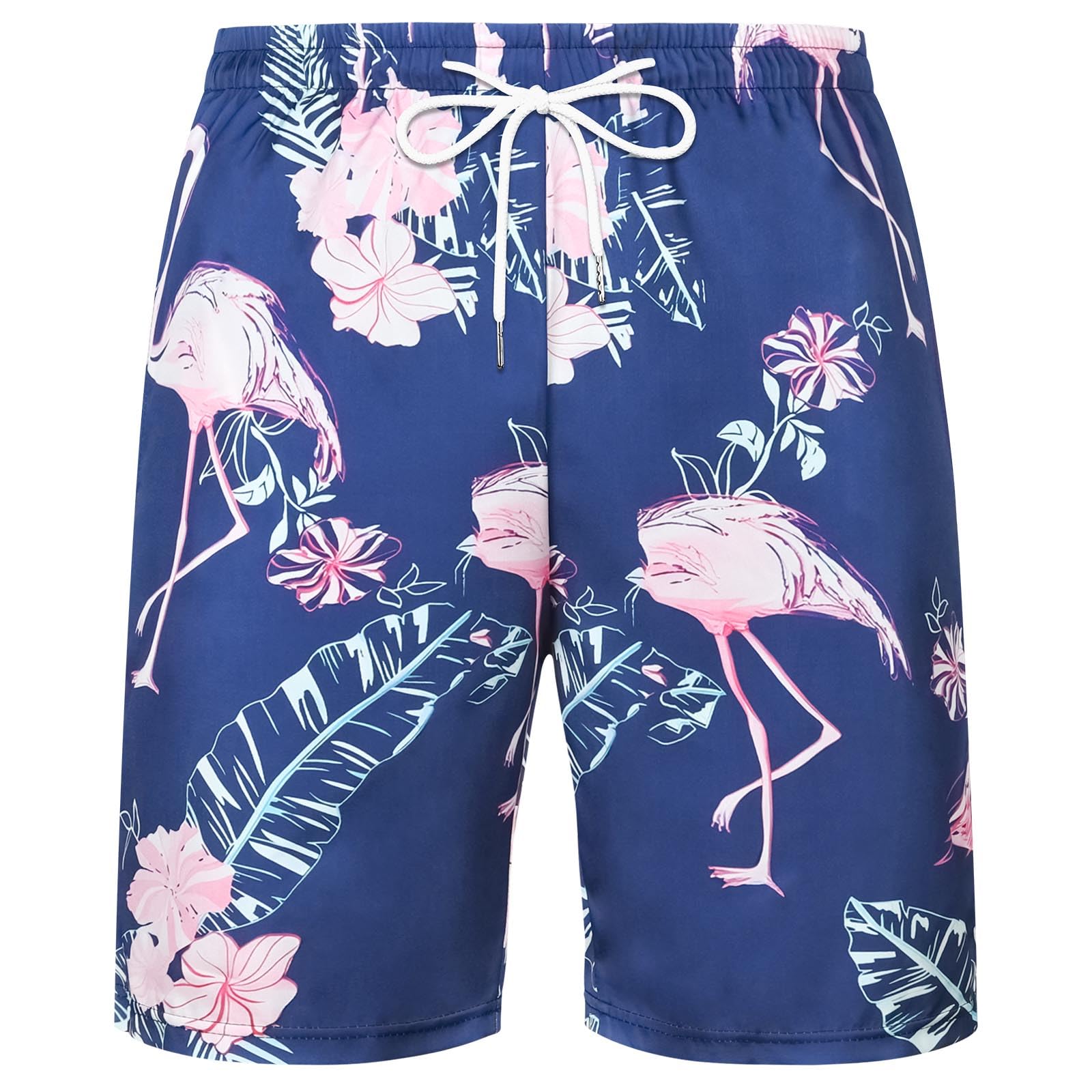 Pantaloncini Costume Uomo Mare Lungo Costumi Da Bagno Di Cocco Surf Piscina Stampa Hawaiana Estiva Asciugatura Rapida Beach Trunks Pantaloncino Con Taschino (A0a3-White, S - 4