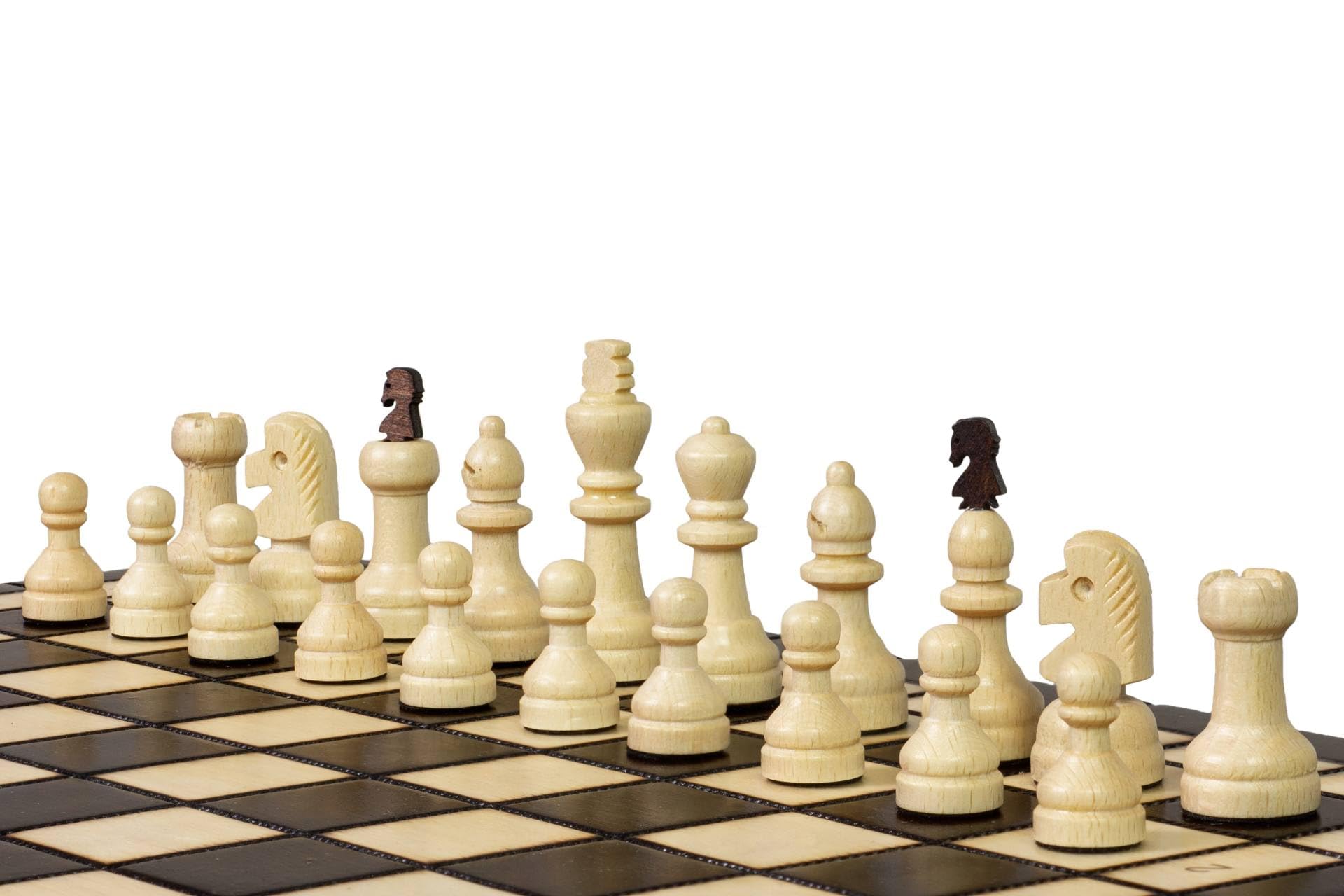 Capablanca Schachset mit Zusatzfiguren