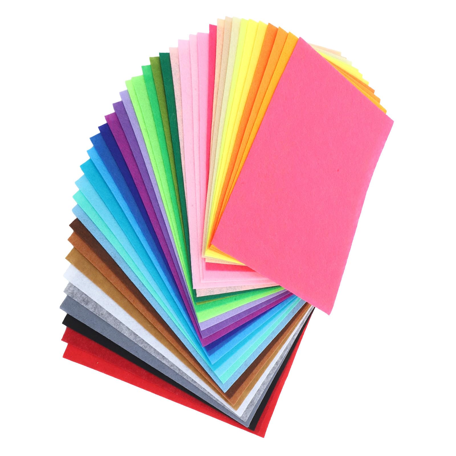 Fieltro para manualidades Healifty de textura suave y 160 piezas de colores de 1mm