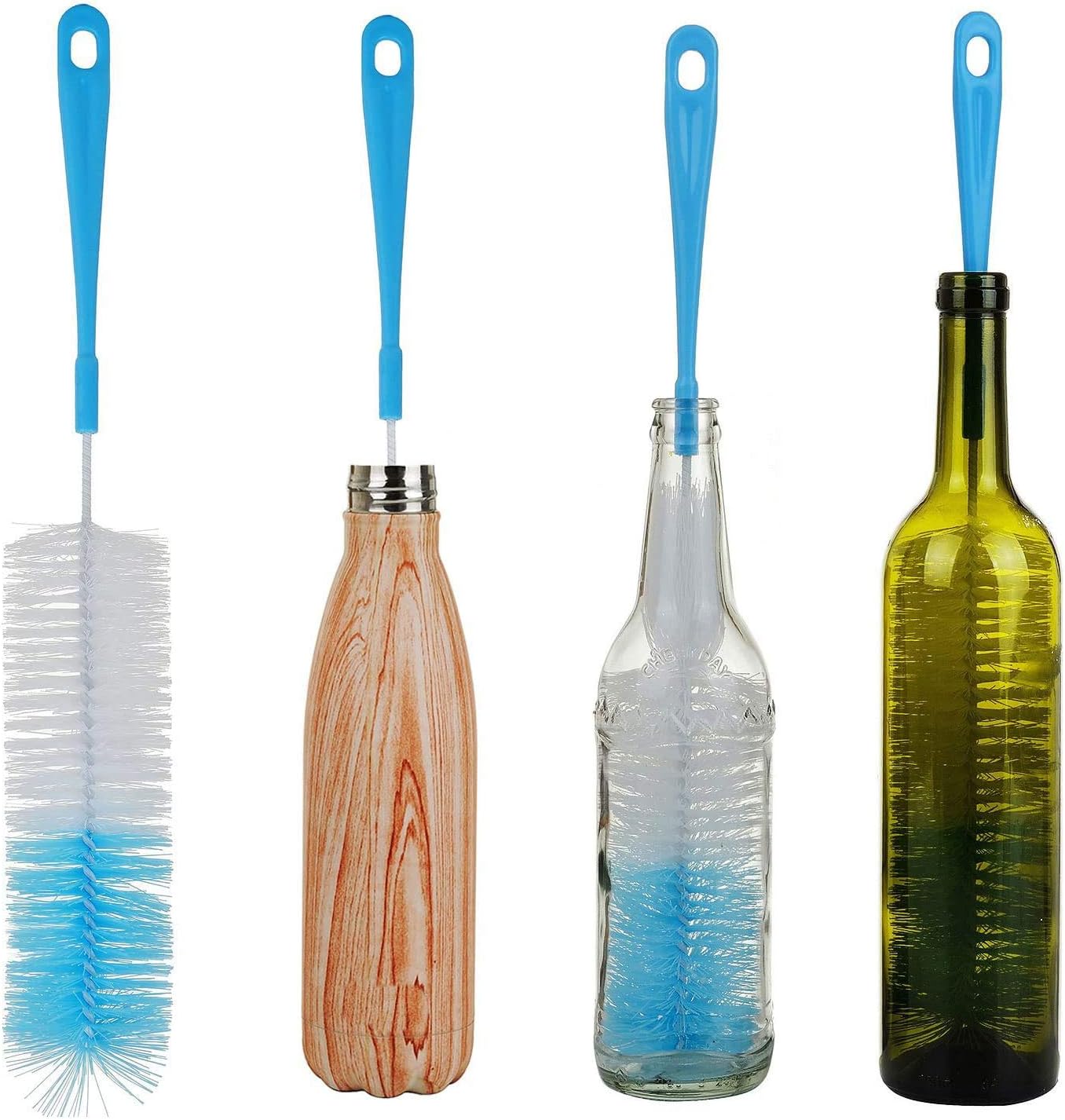 Flash Sale Buy 1 get 1 ALINK 17in Extra Long Bottle Cleaning Brush Cleaner for Washing Narrow Neck Beer, Wine, Thermos, Yeti, S‘Well, Brewing Bottles, Hummingbird Feeder